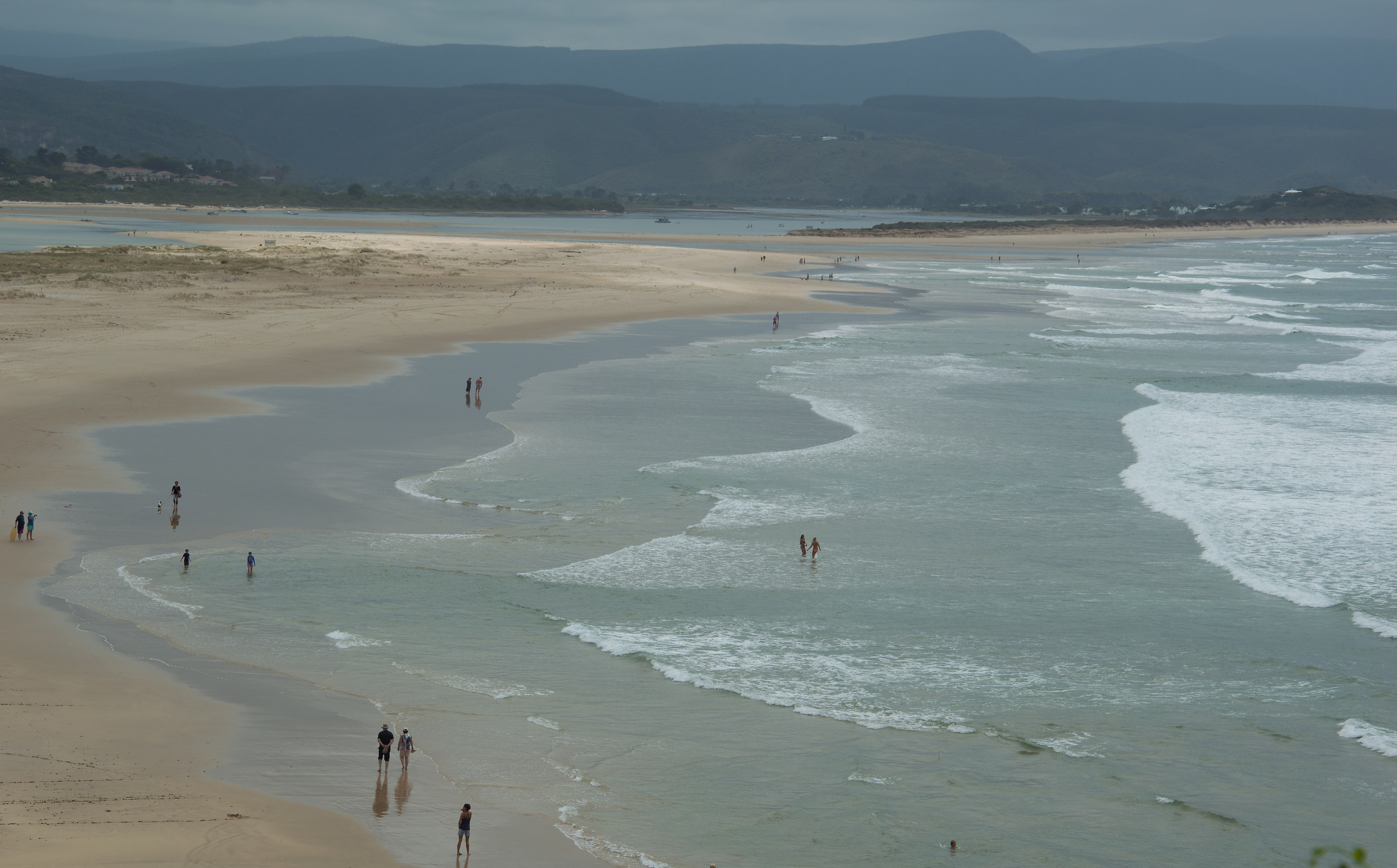 in low tide reflections