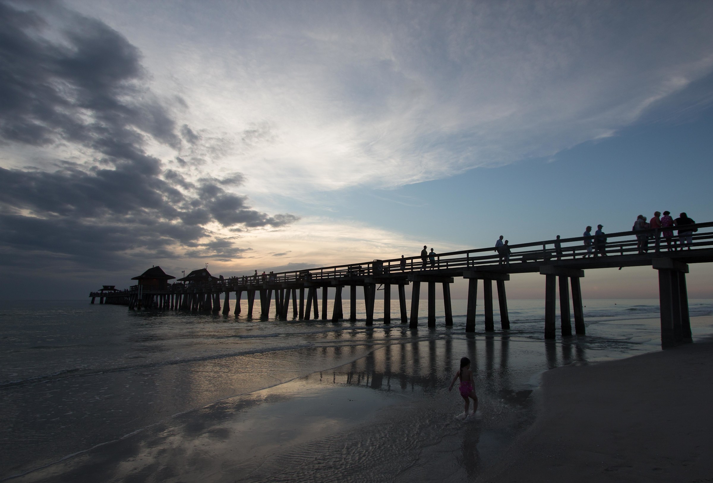 Naples pier sunset