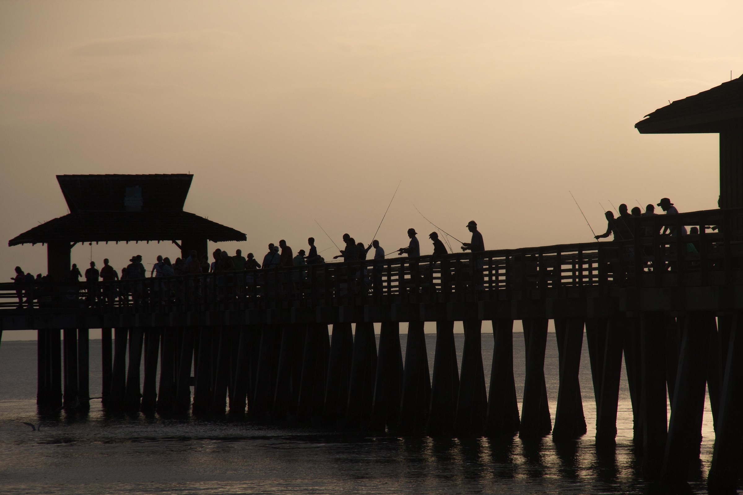 Naples pier sunset