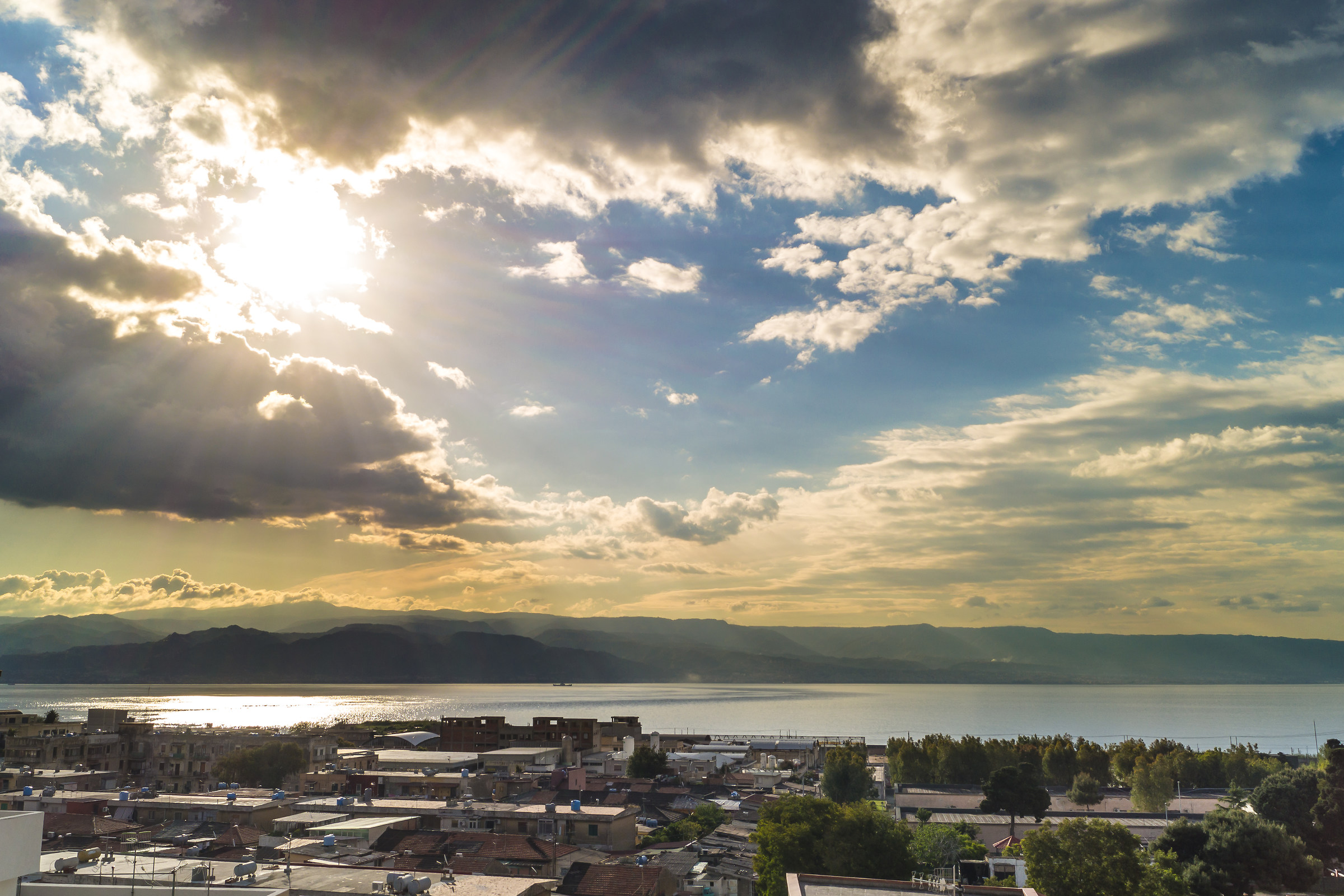 Strait of Messina at breakfast