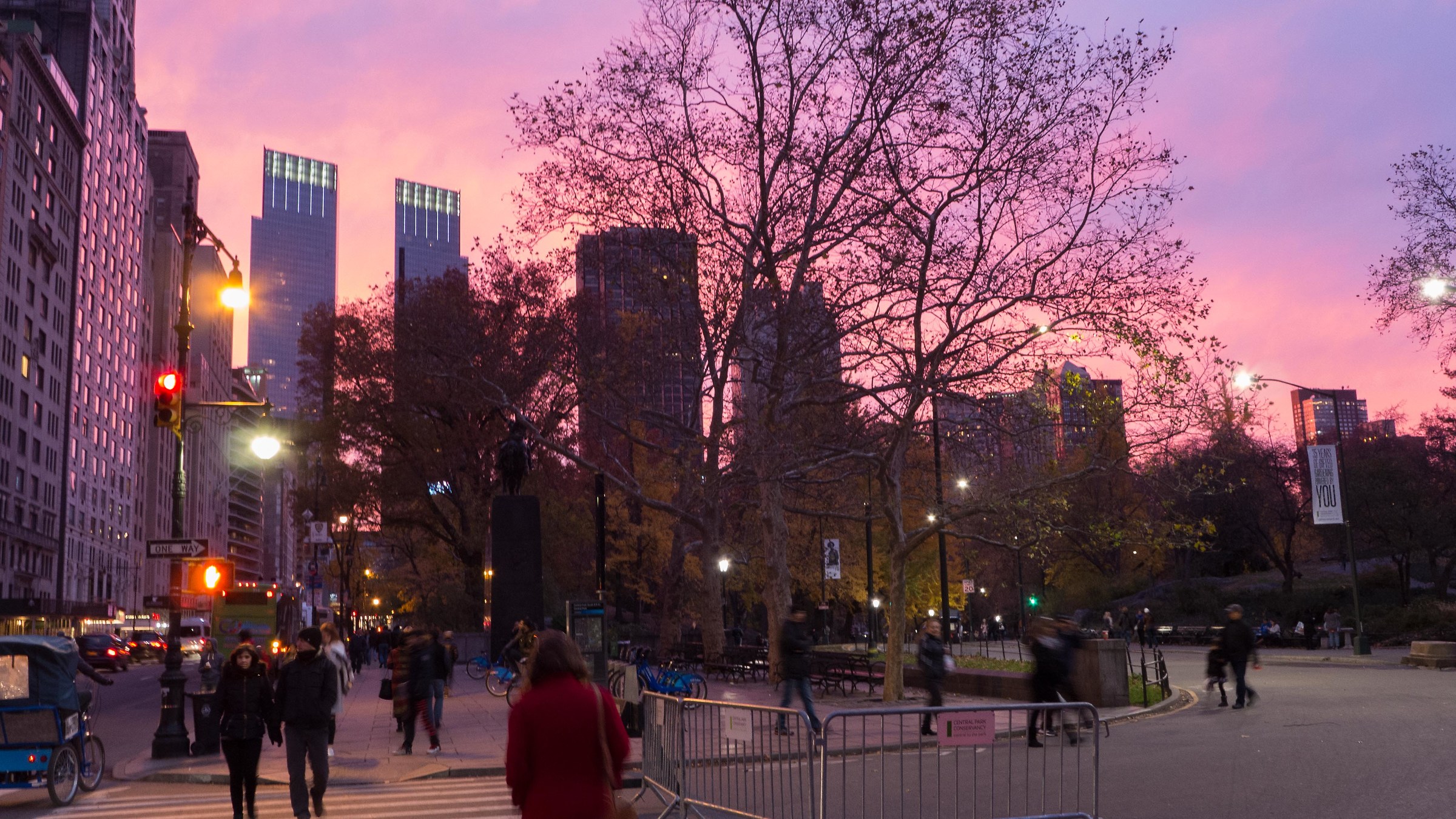 Sunset in Central Park