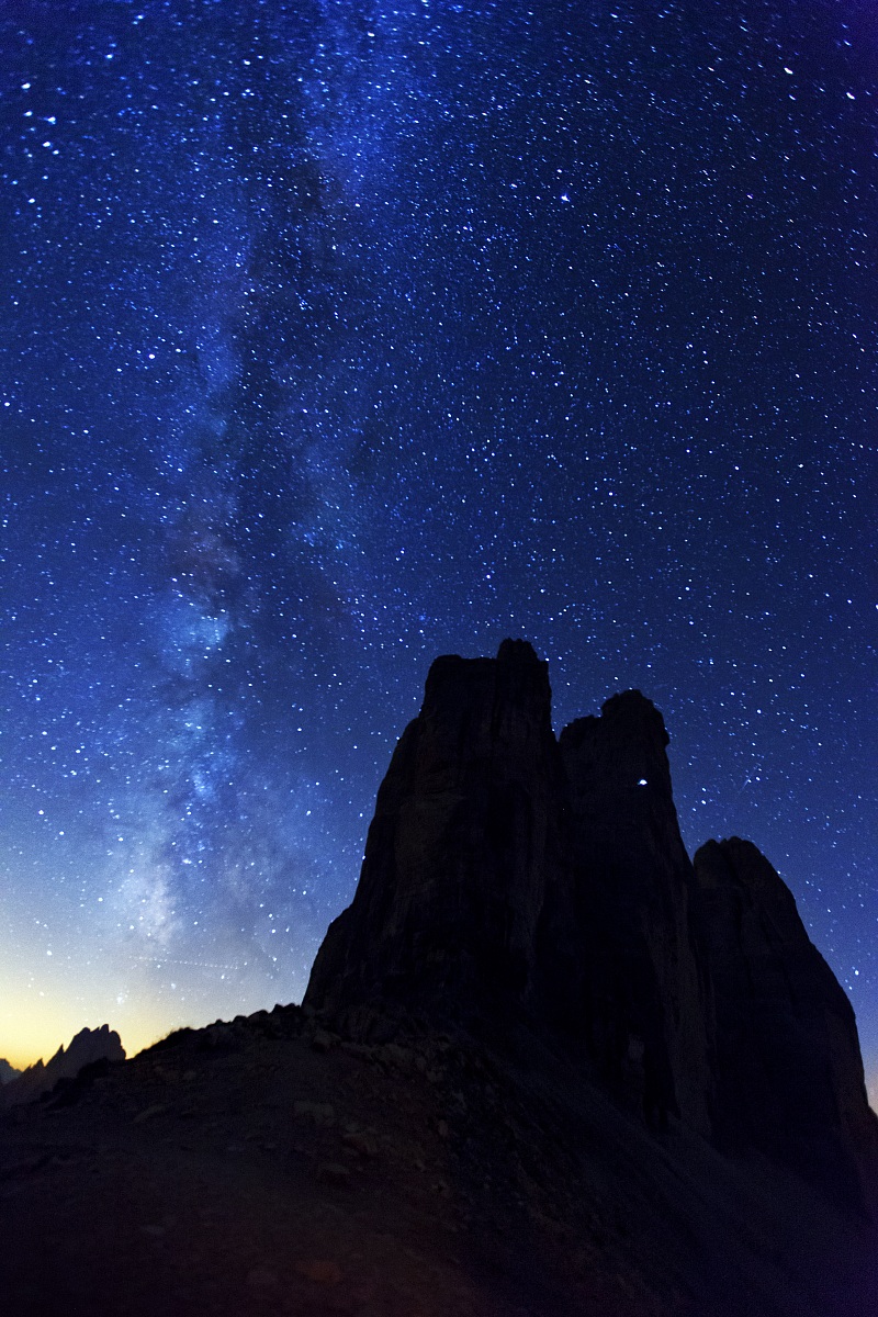 The three peaks in the Milky Way