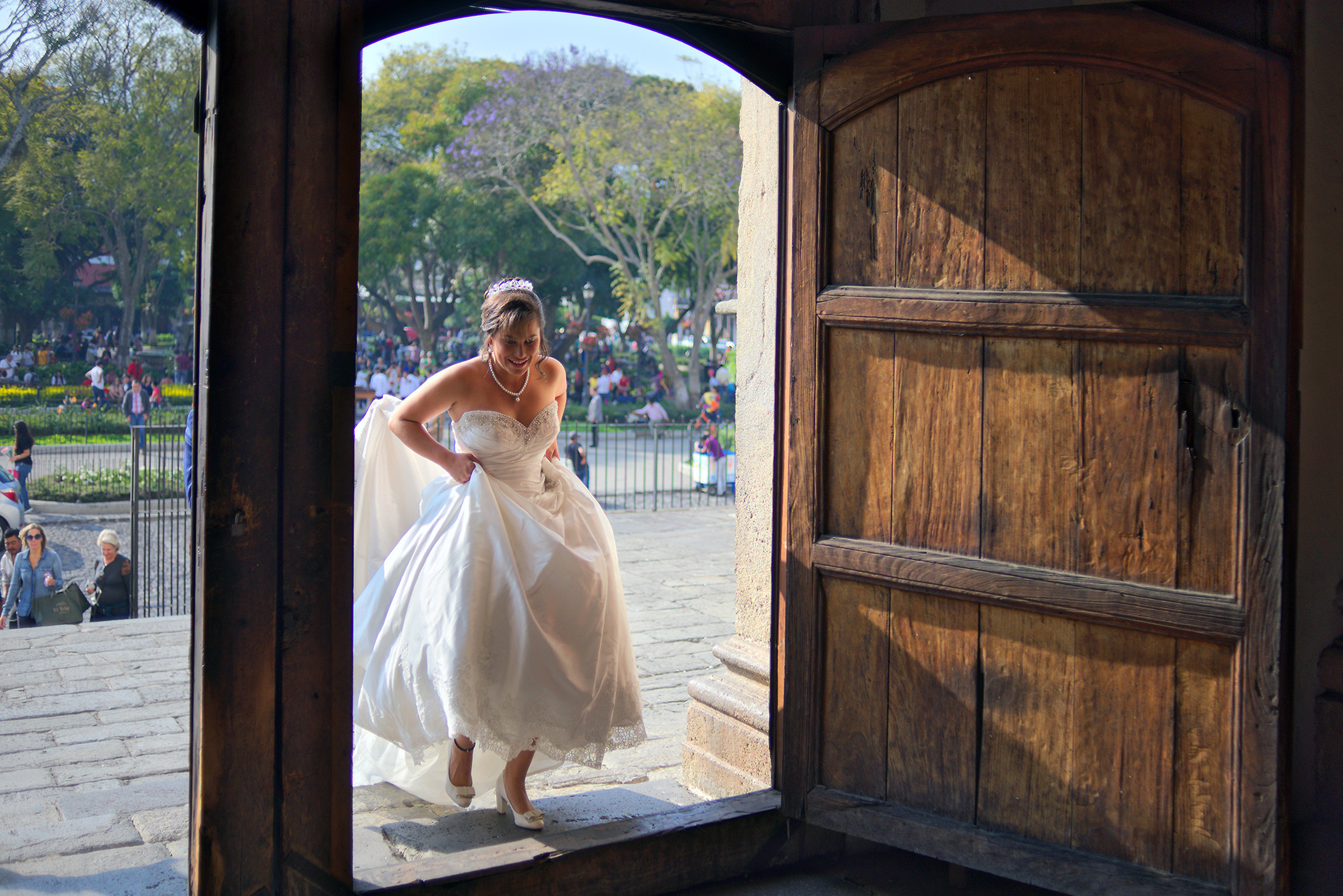 The entrance of the bride