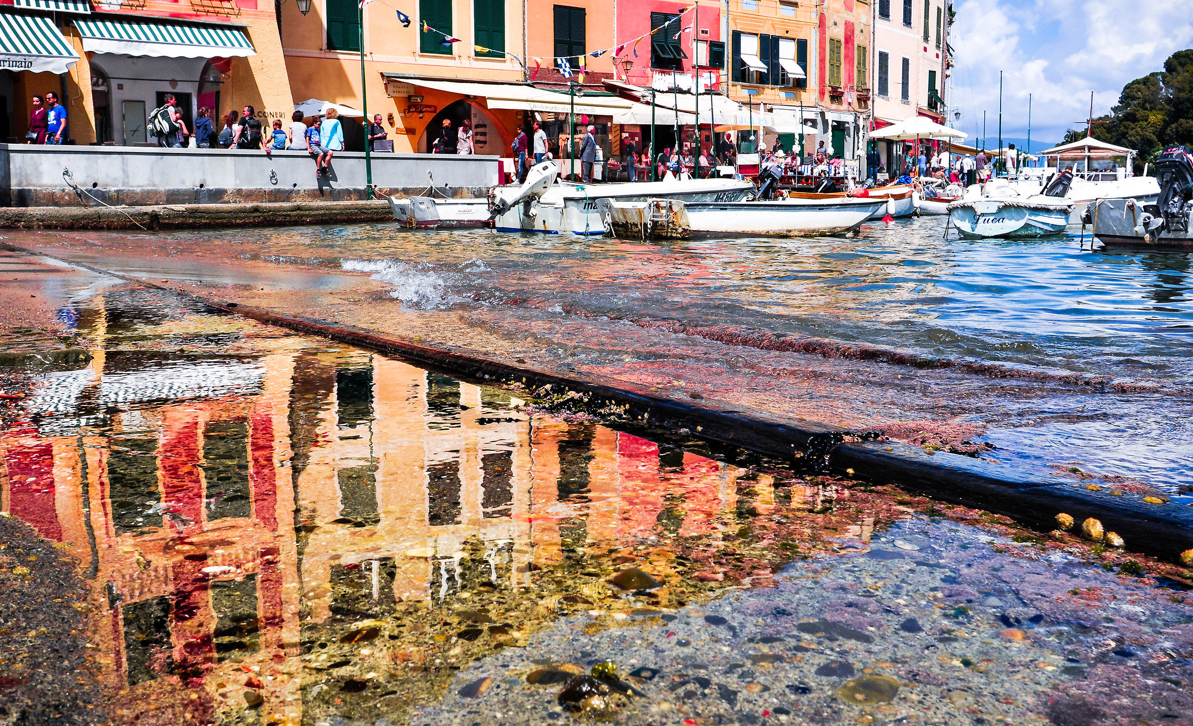 Neumes water in Portofino