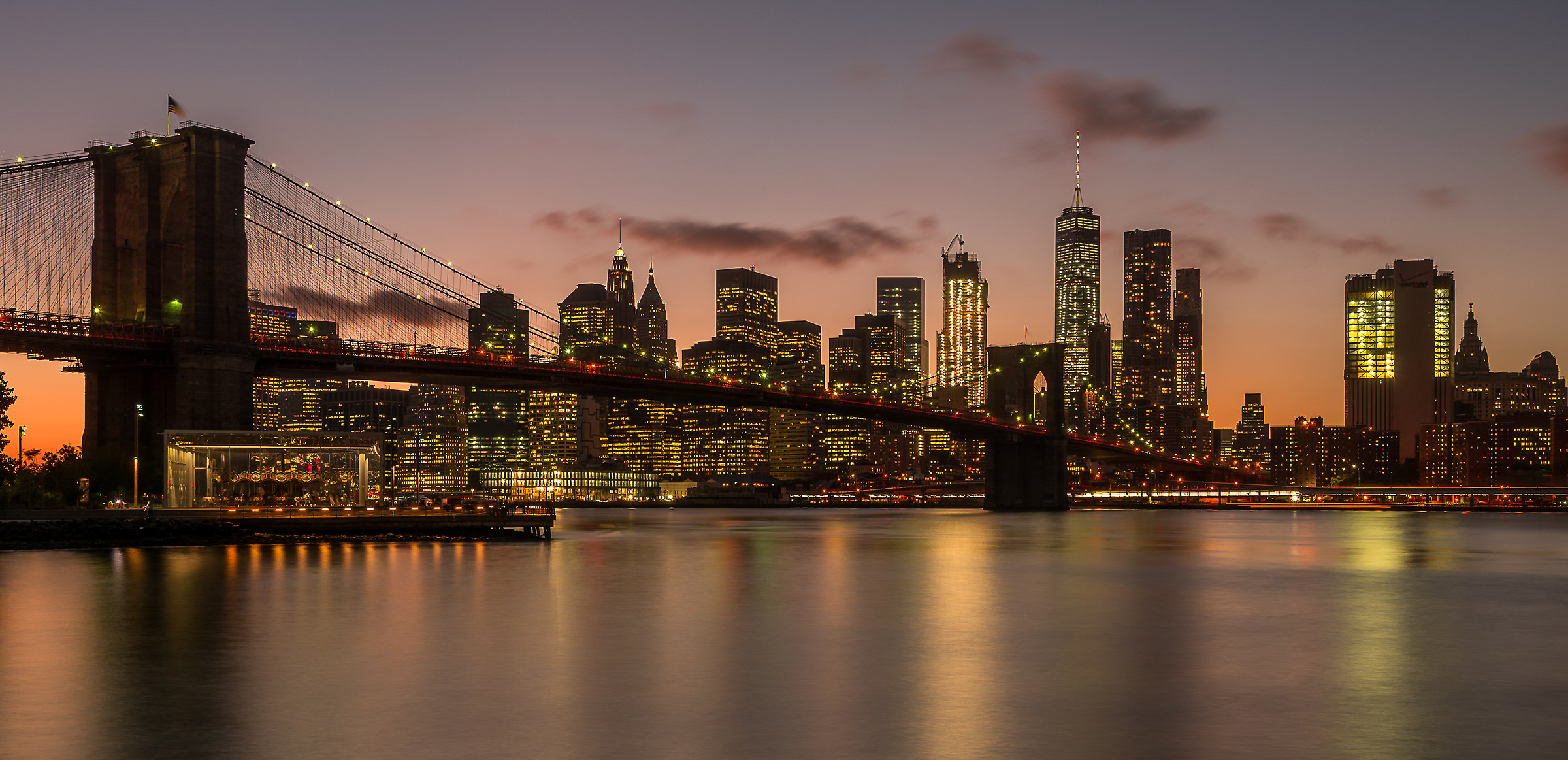 Lo Skyline da Brooklyn Heights a Dumbo