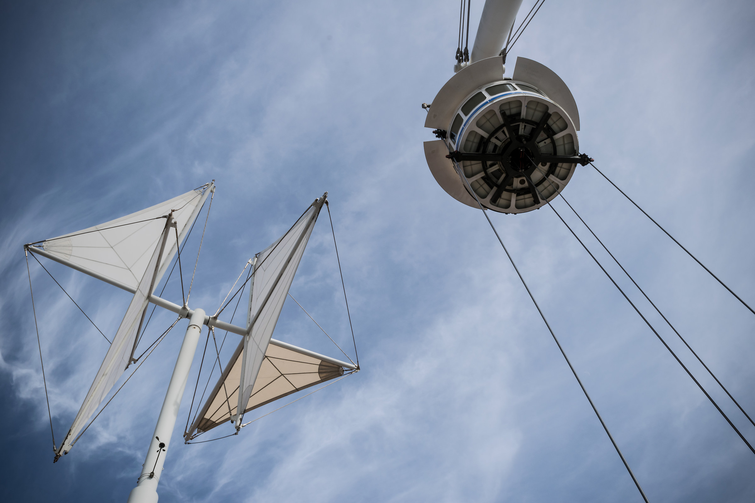 The Porto Antico sky