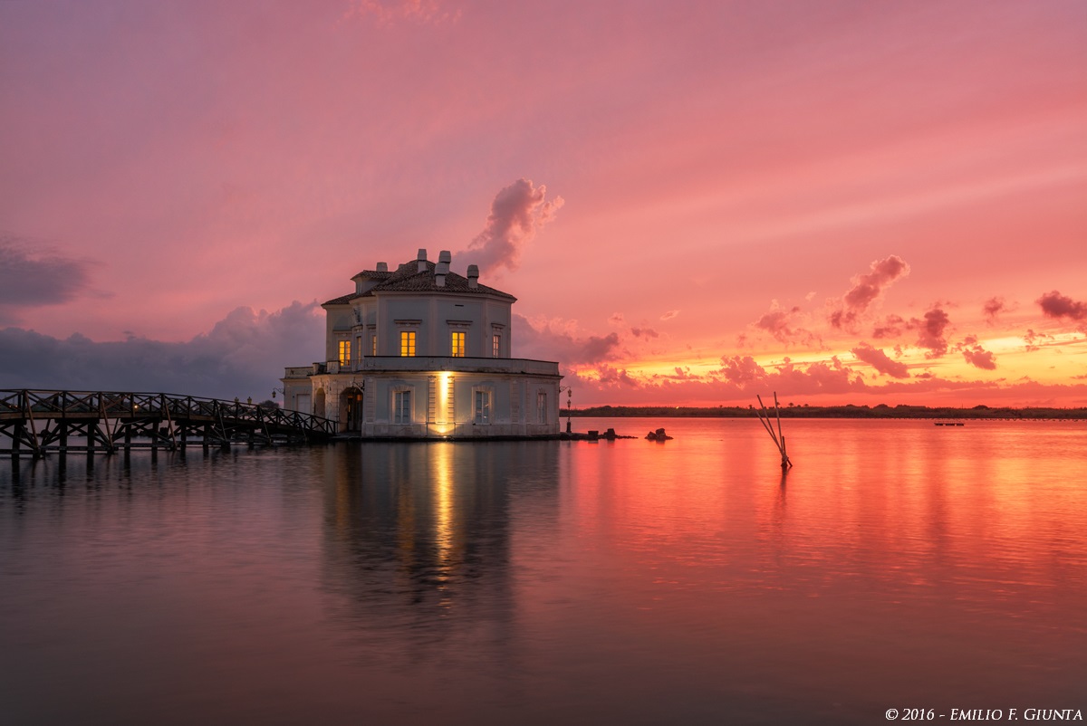 At the end of the sunset