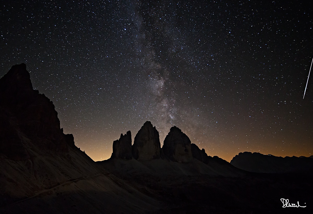 Night in Lavaredo, first test