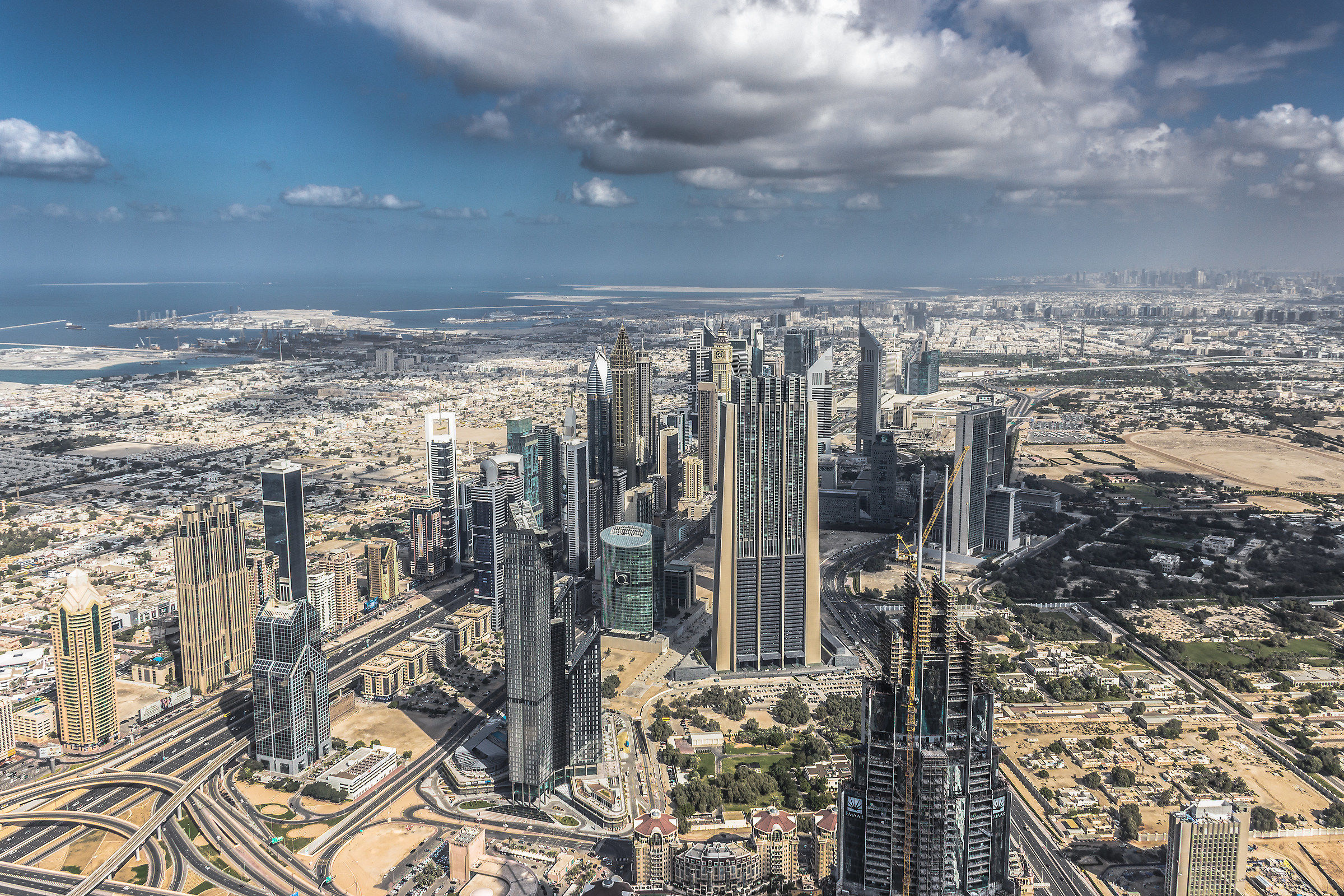Cloudy Dubai.