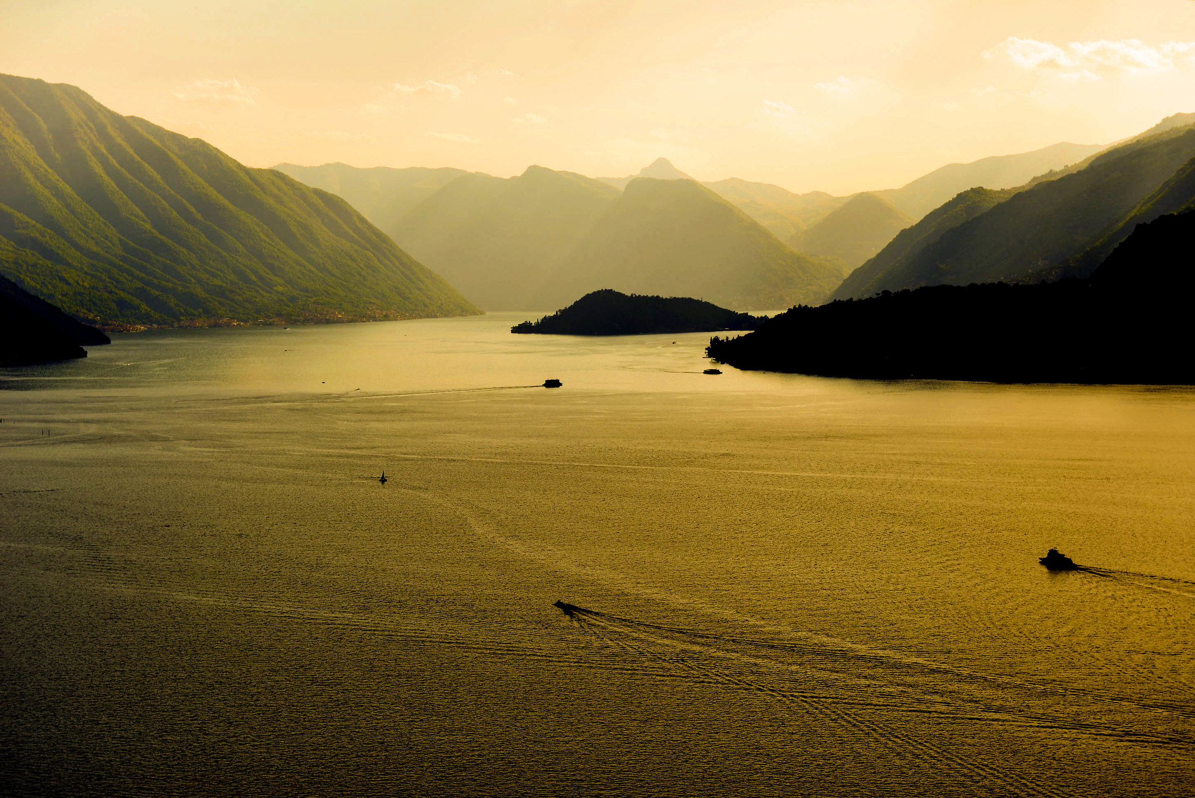 lago di Como ultima luce