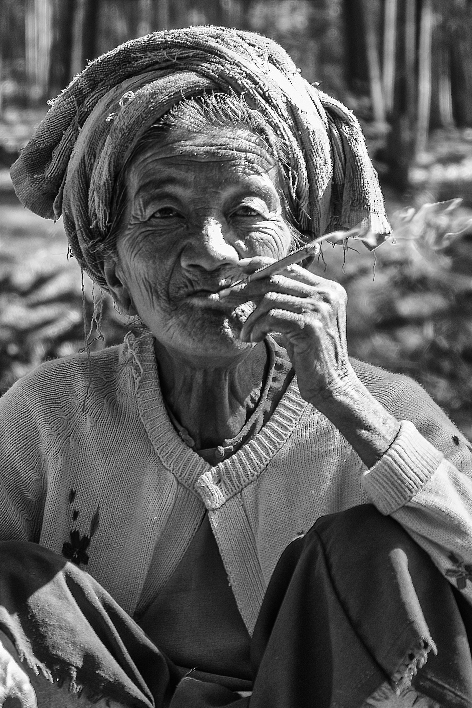 Another vendor (and smoke) cigar
