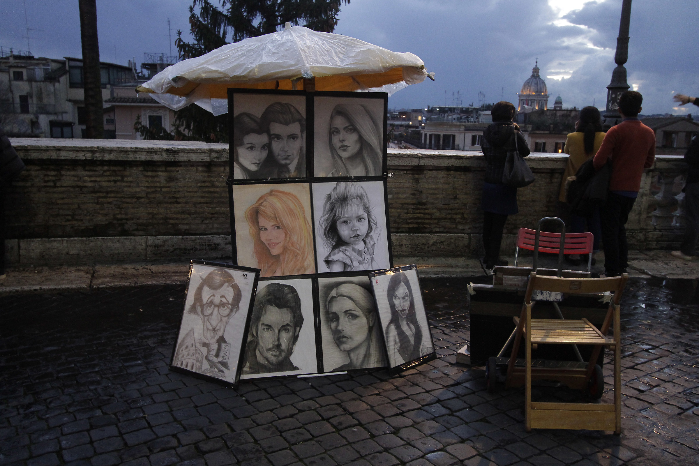 Sprazzi di arte in Roma-crepuscolo