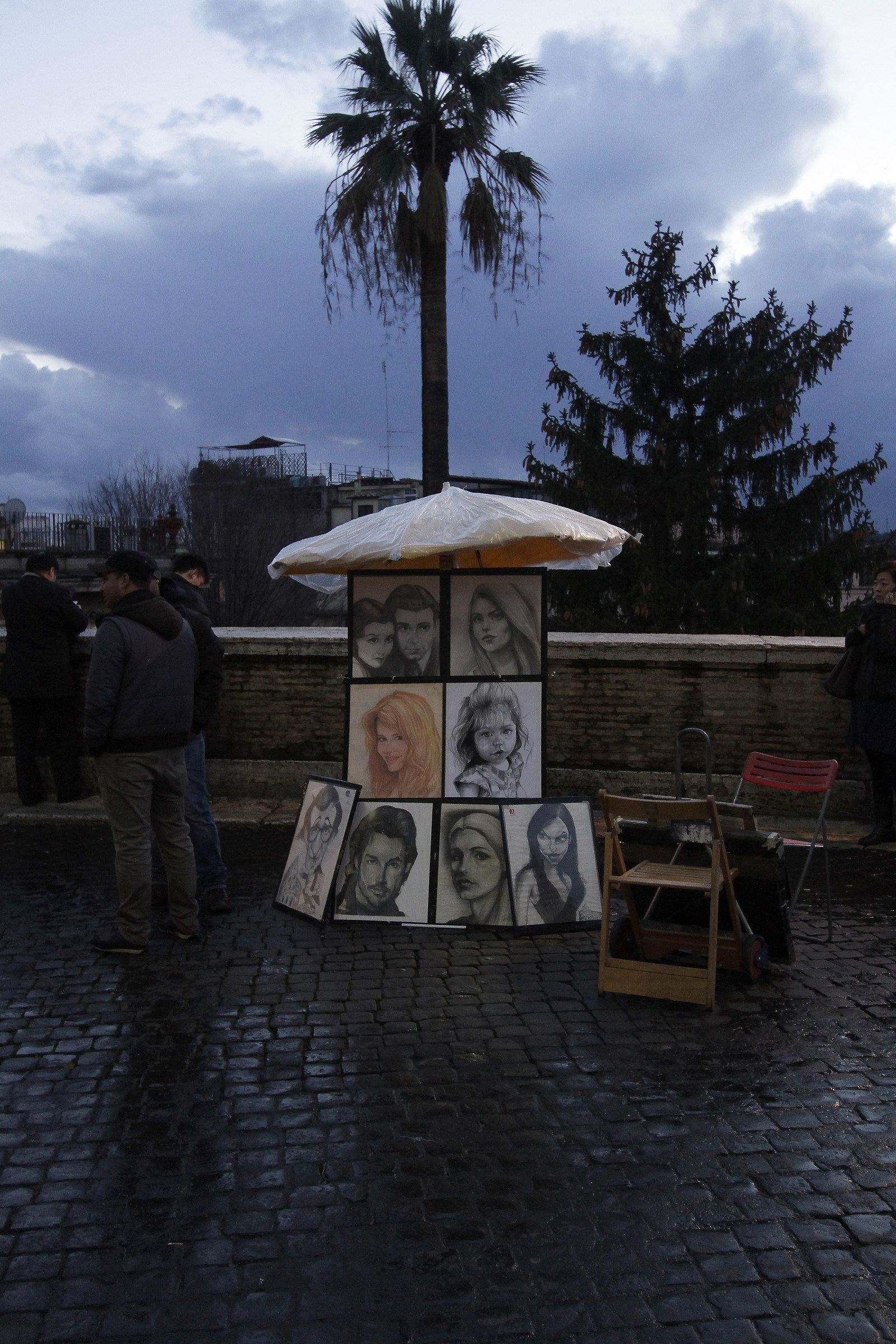 Flashes of art in Rome-twilight