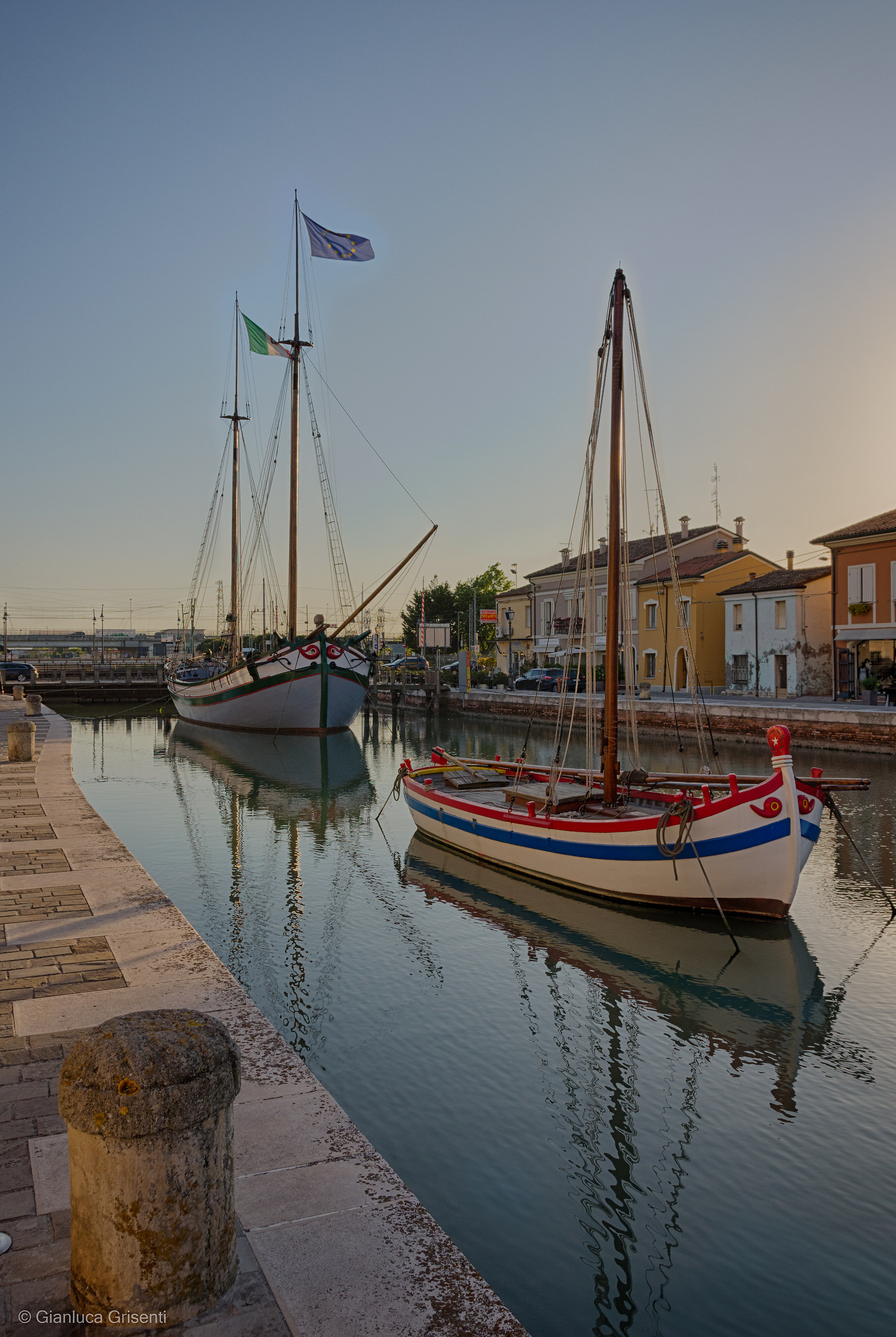 Cesenatico at sunset HDR 3
