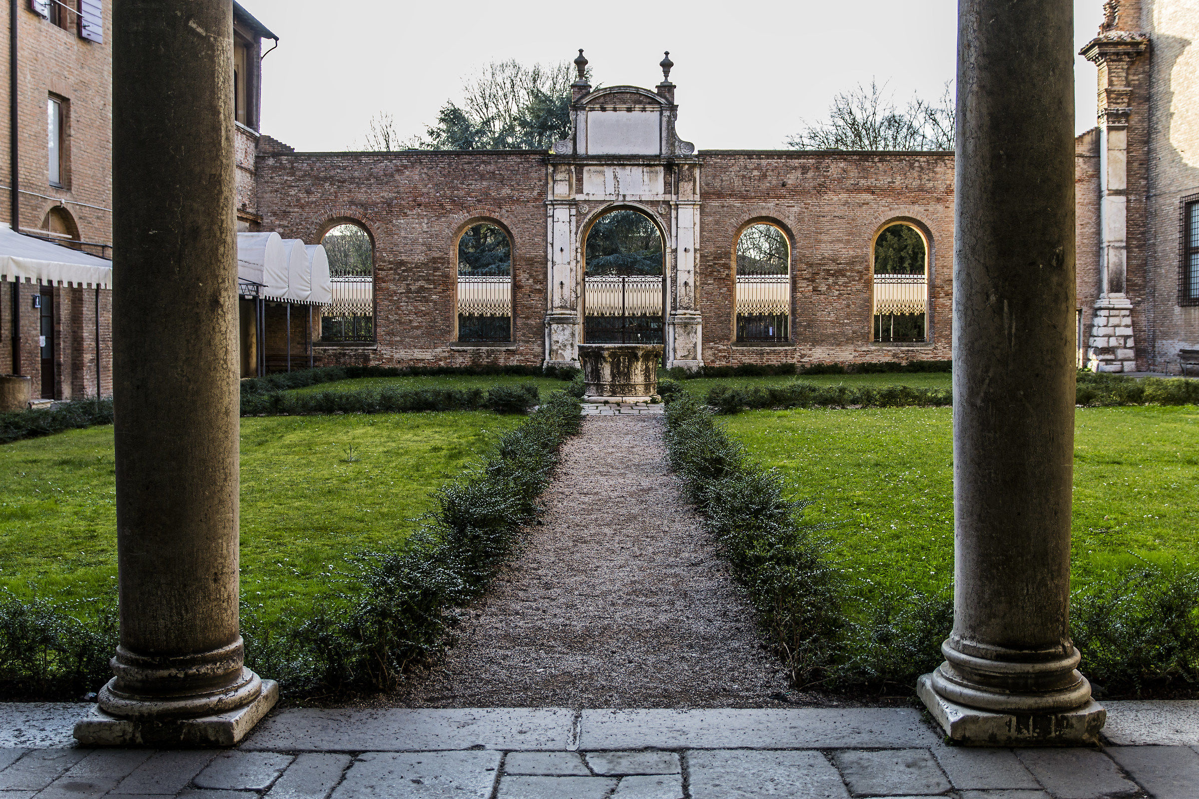 Inner courtyard of Palazzo dei Diamanti, Ferrara