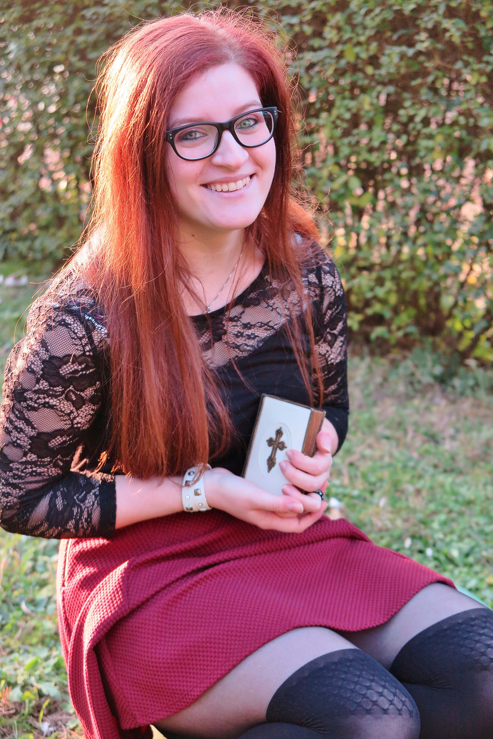 La maestra del coro parrocchiale.