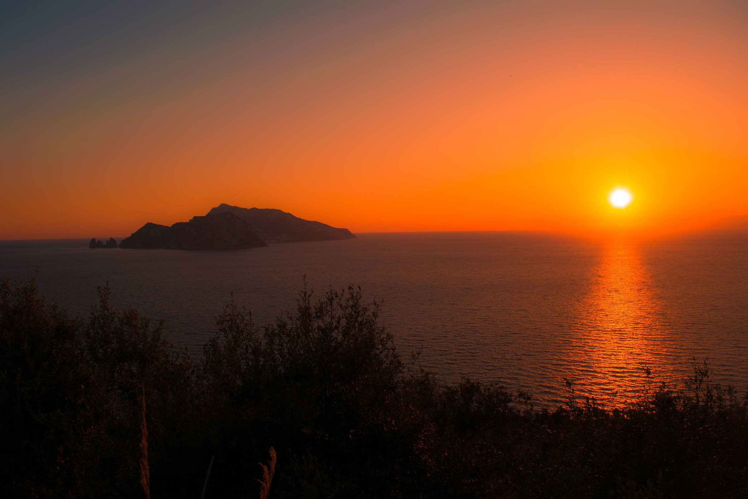Sunset on Capri