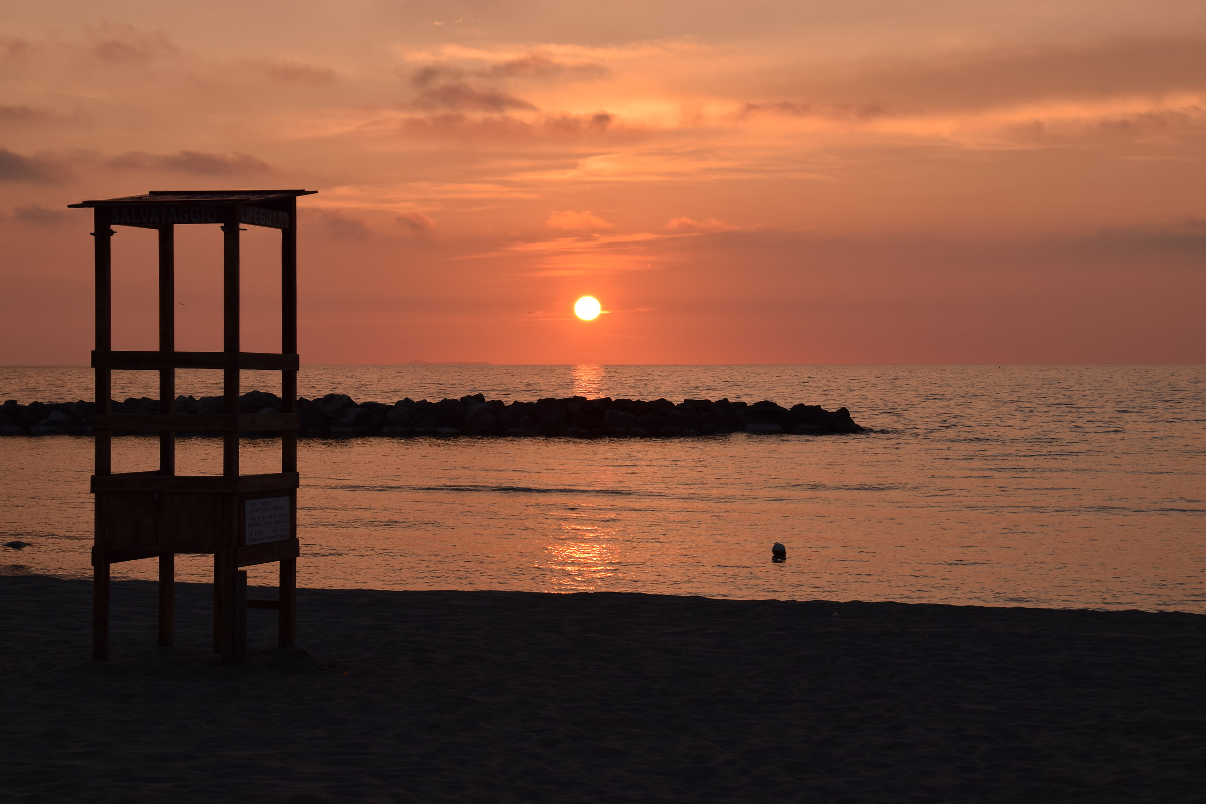 The shore of Forio d'Ischia is beach