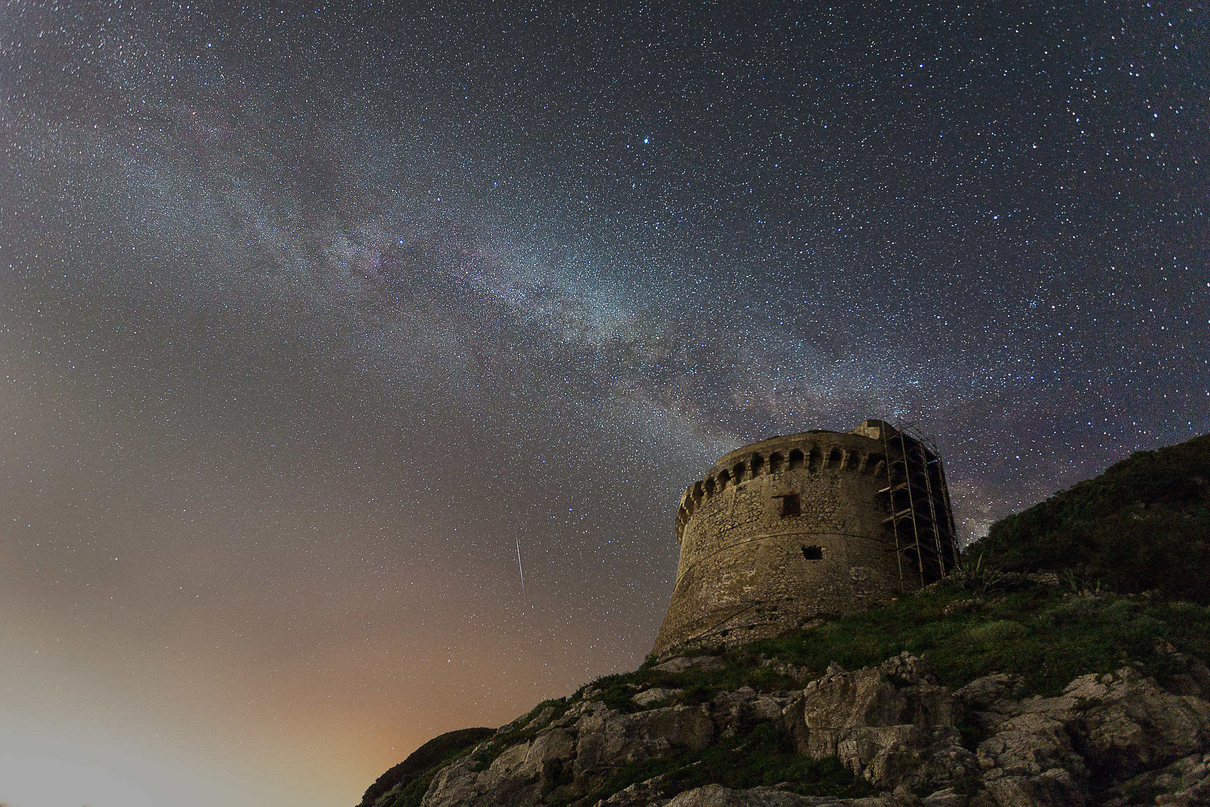 via lattea sopra Torre Paola