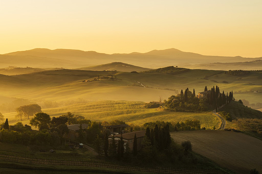 The colors of a sunrise