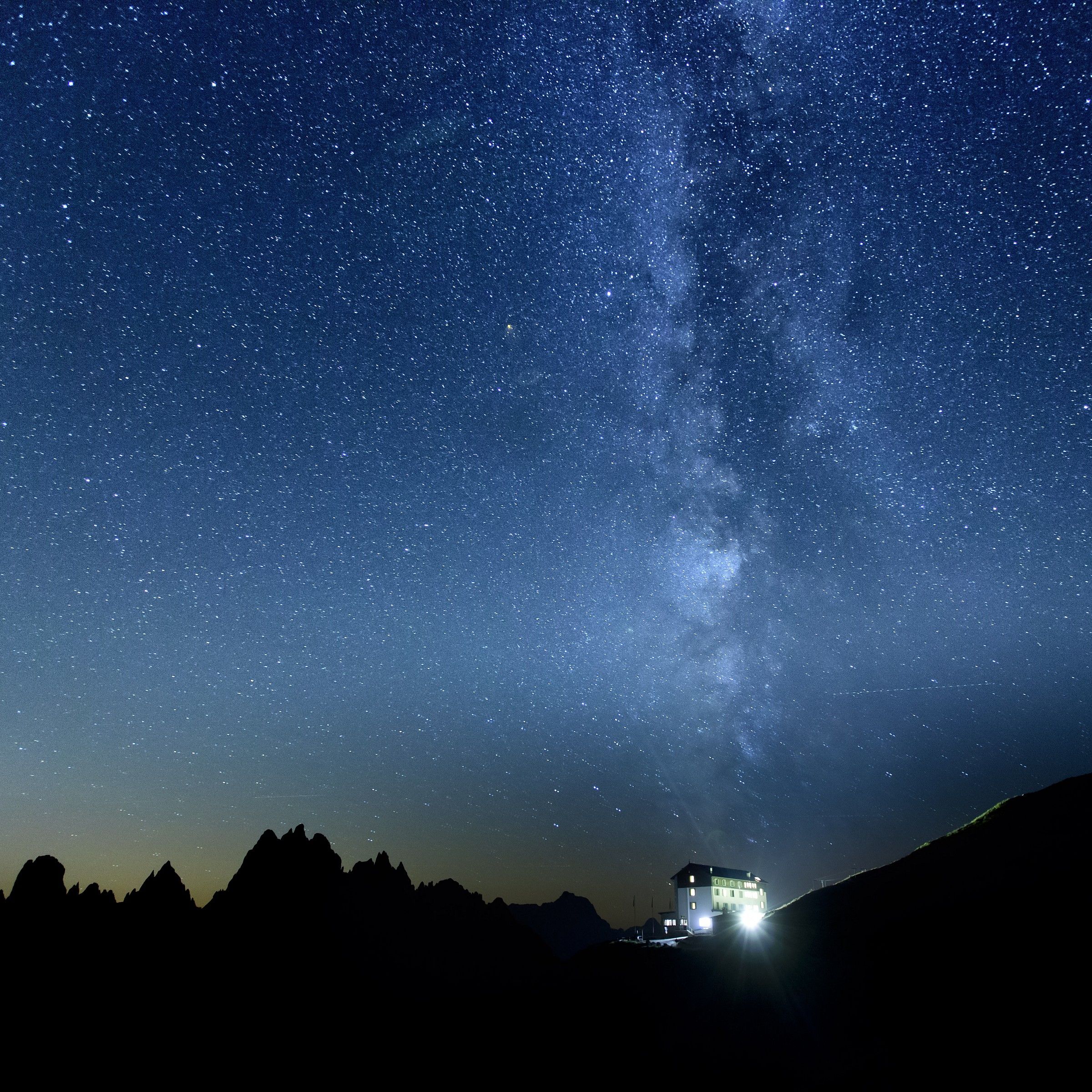 La Via Lattea sul Rifugio Auronzo