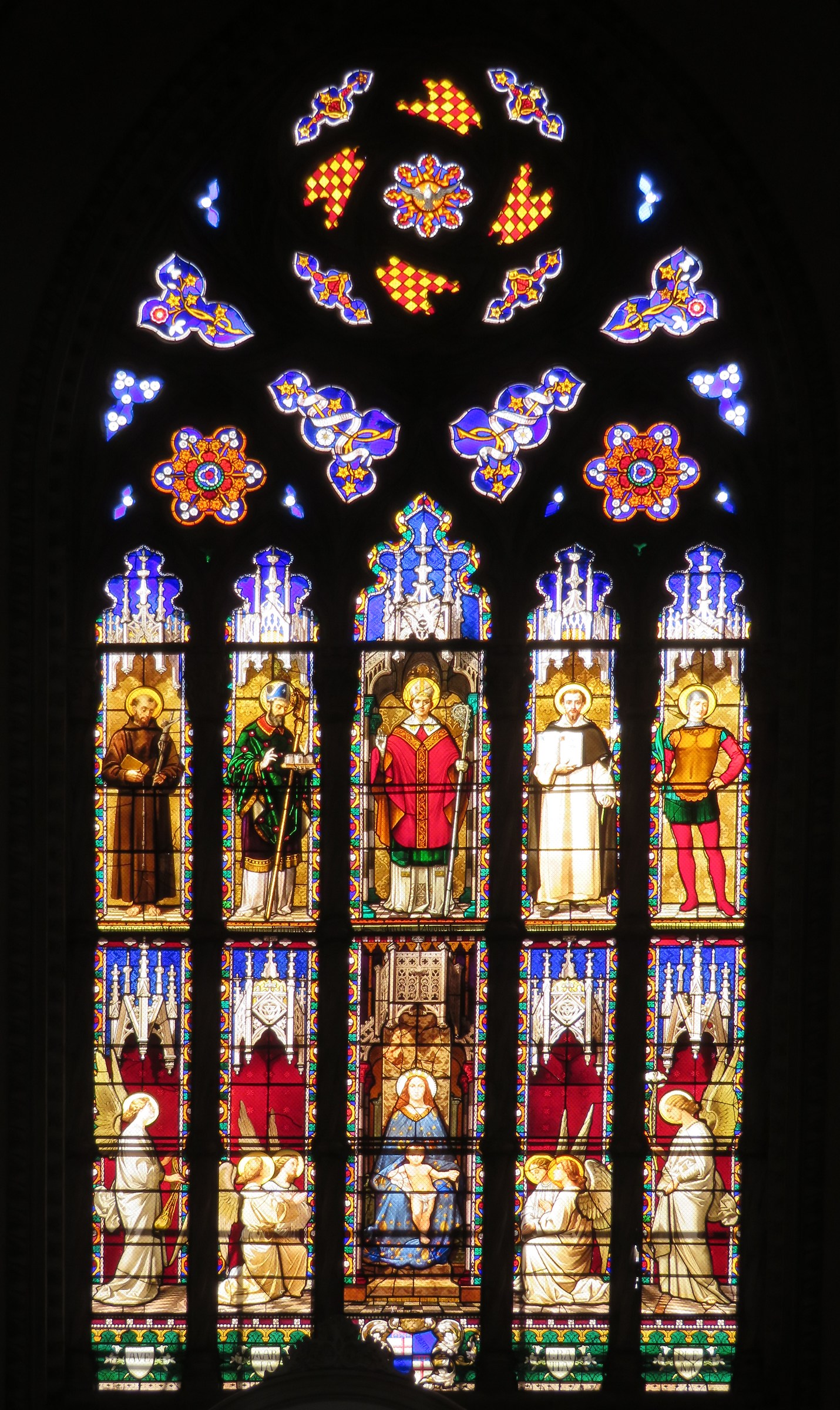 Stained glass windows at San Pietronio