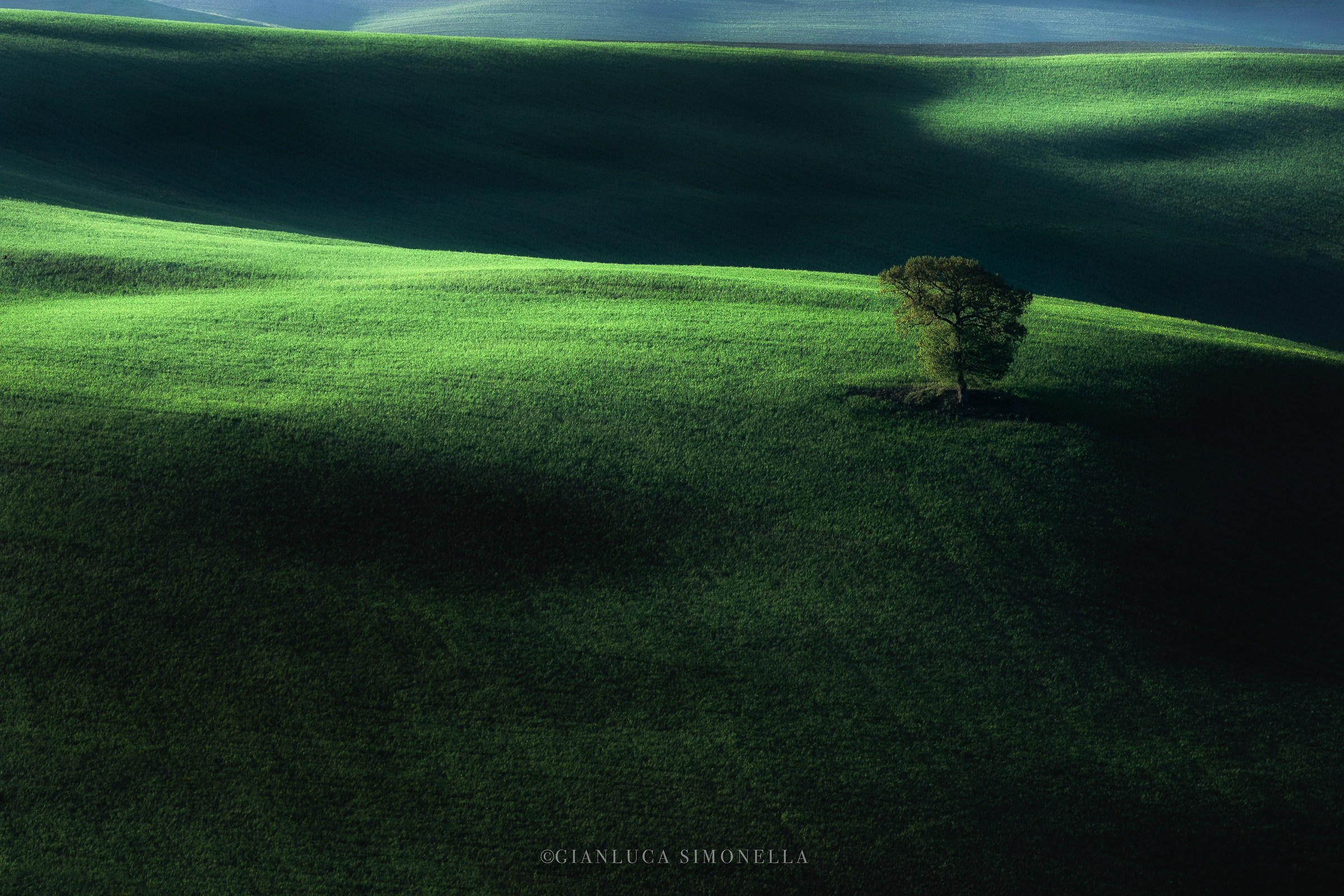 Light between the hills ..