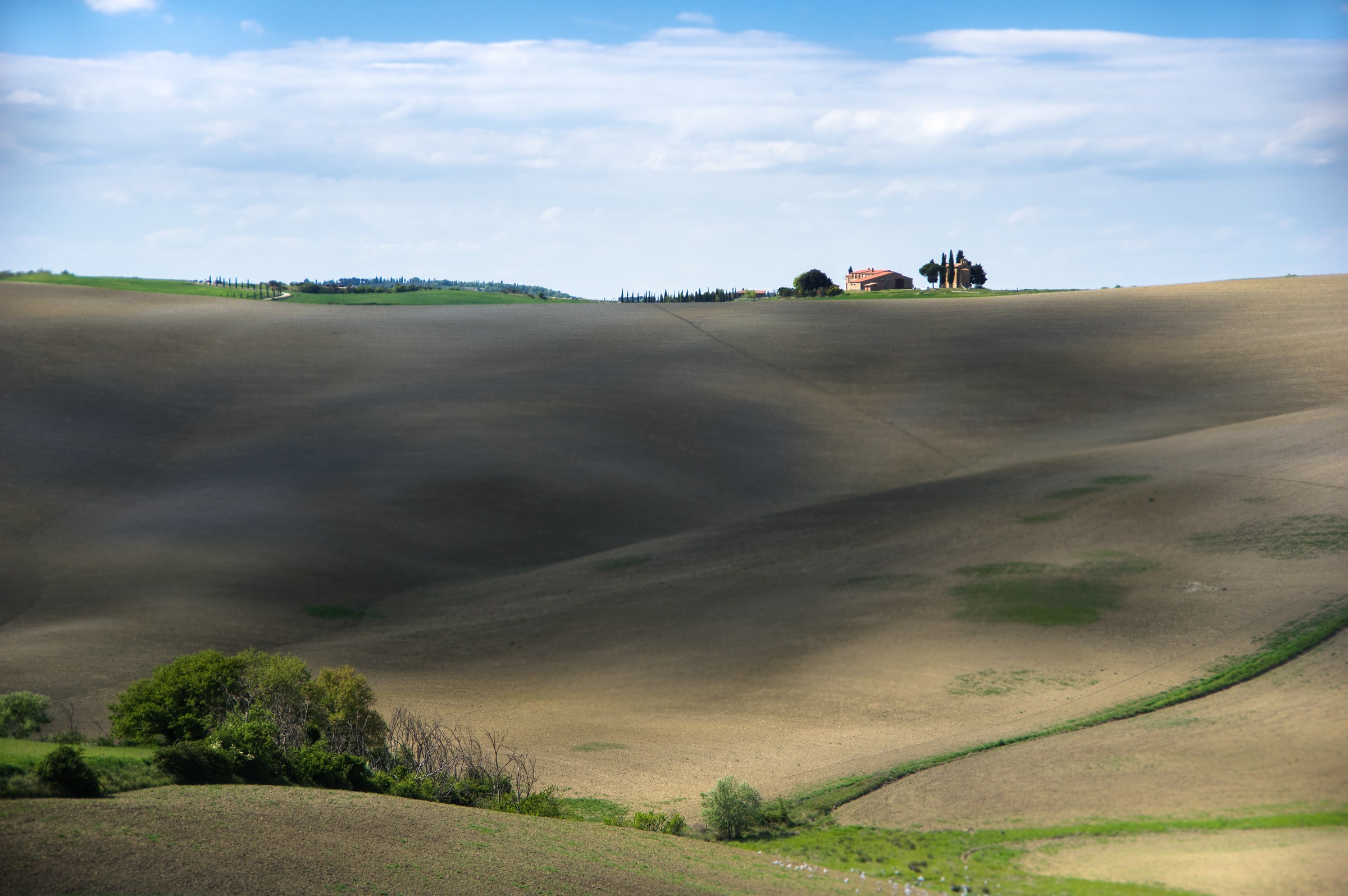 Val d'Orcia, forme e colori