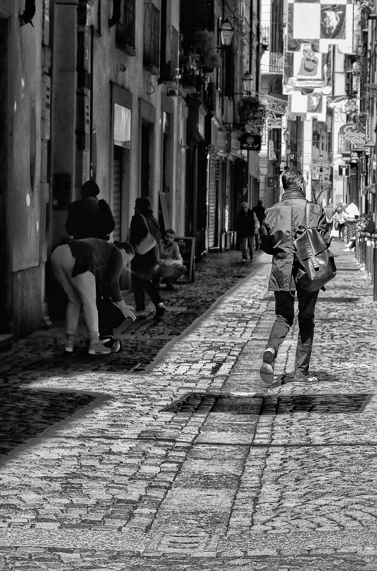 Walking in the city life