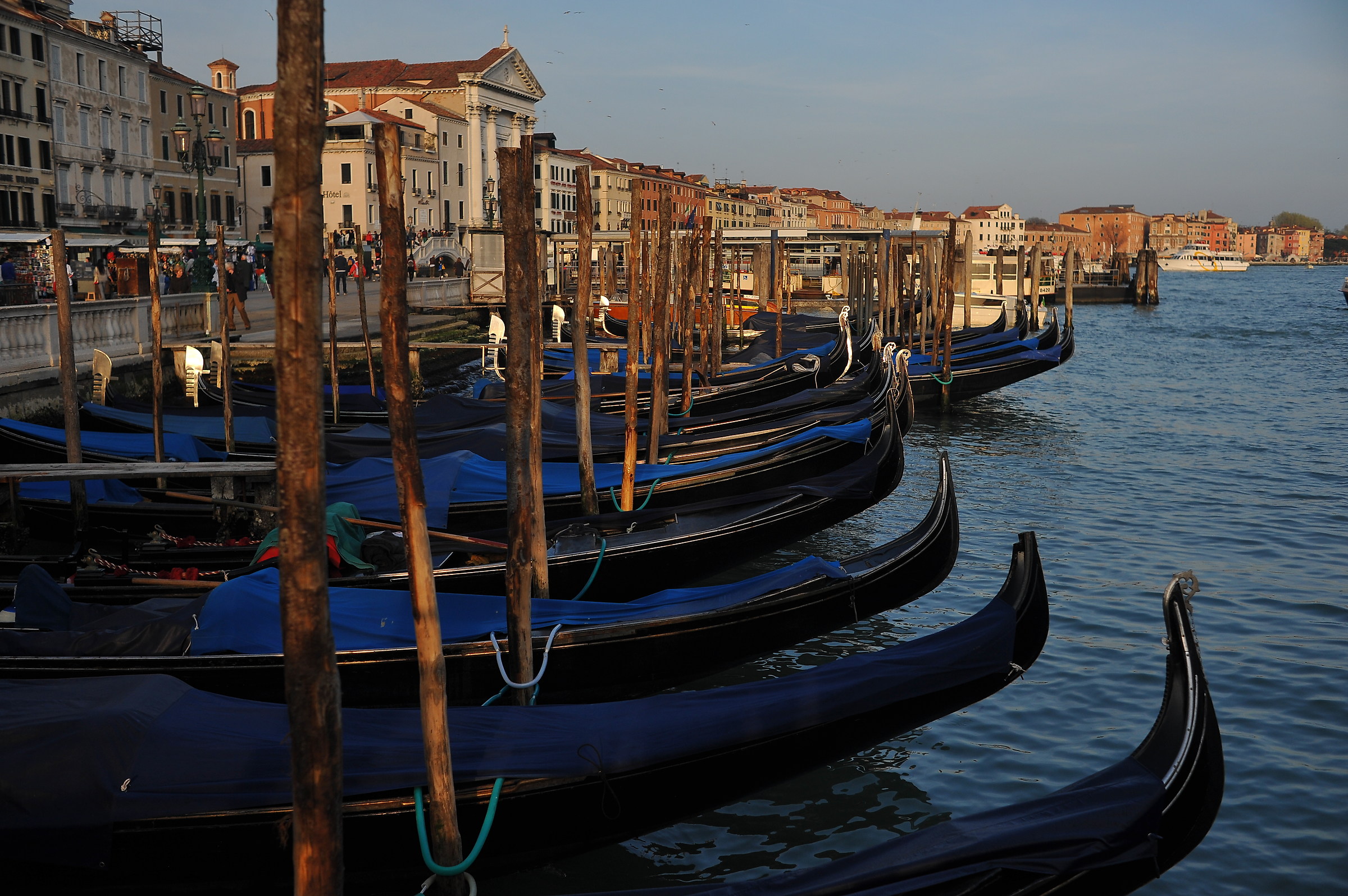 At sunset, the well-deserved rest ...