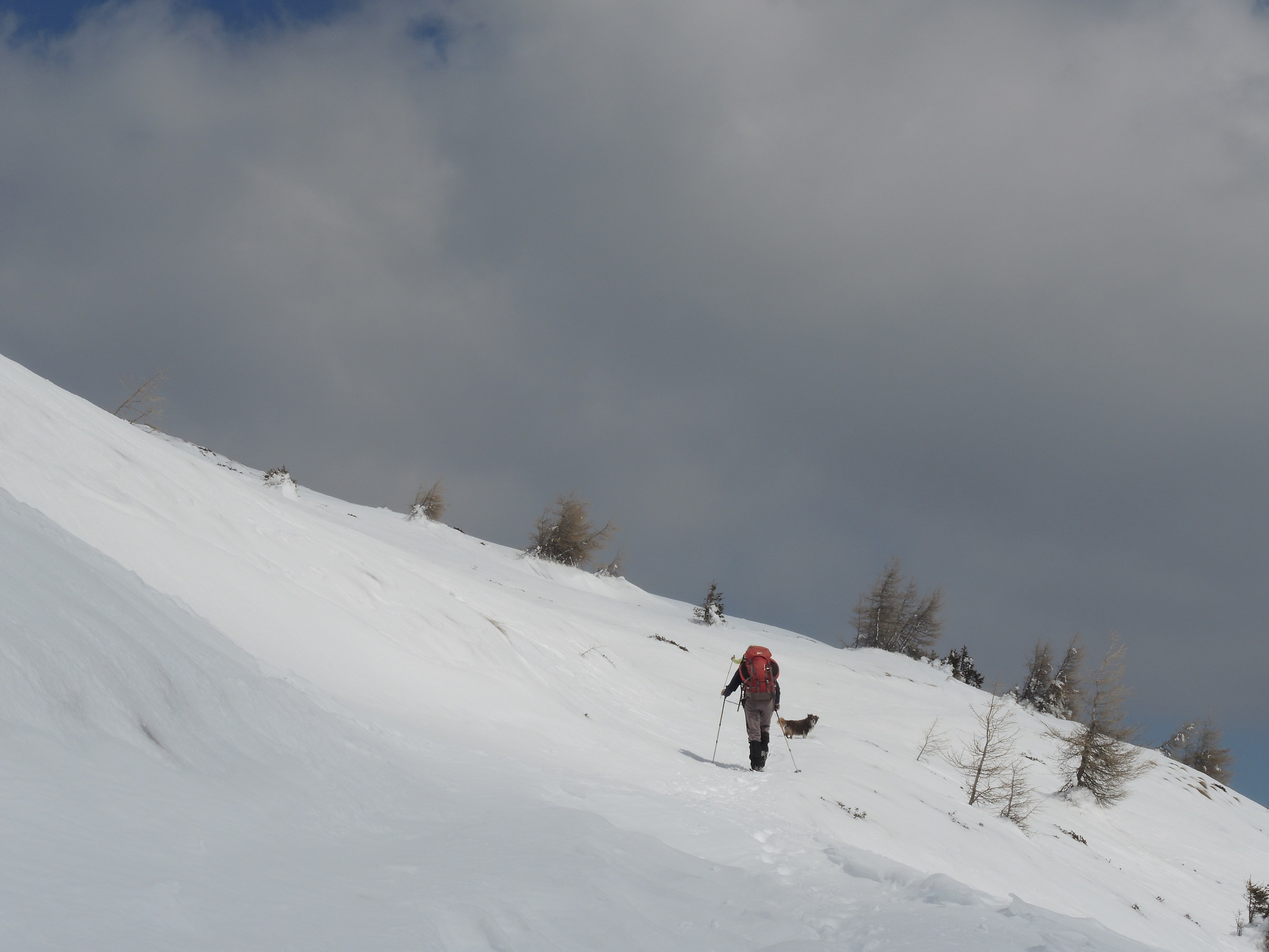 Sulle pendici del Piz Tri