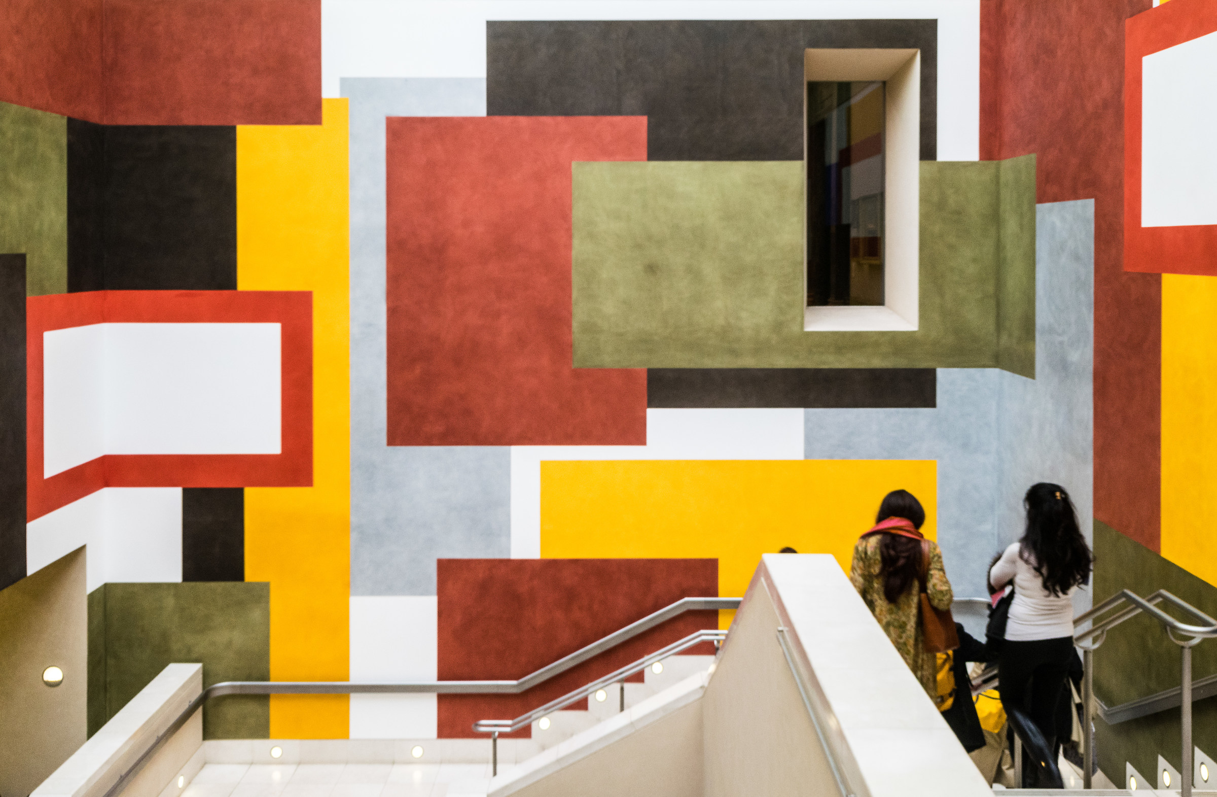 Wall Of Coloured Boxes