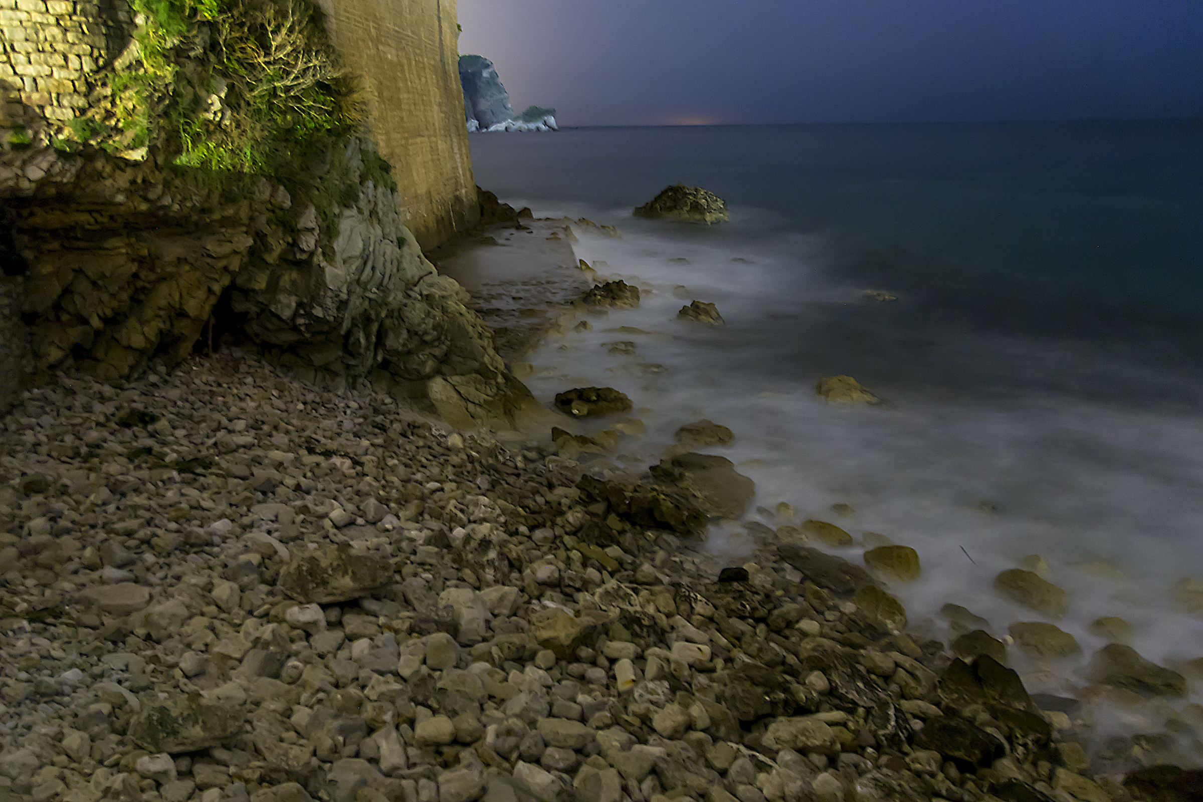 ... it was a dark, stormy night in Budva