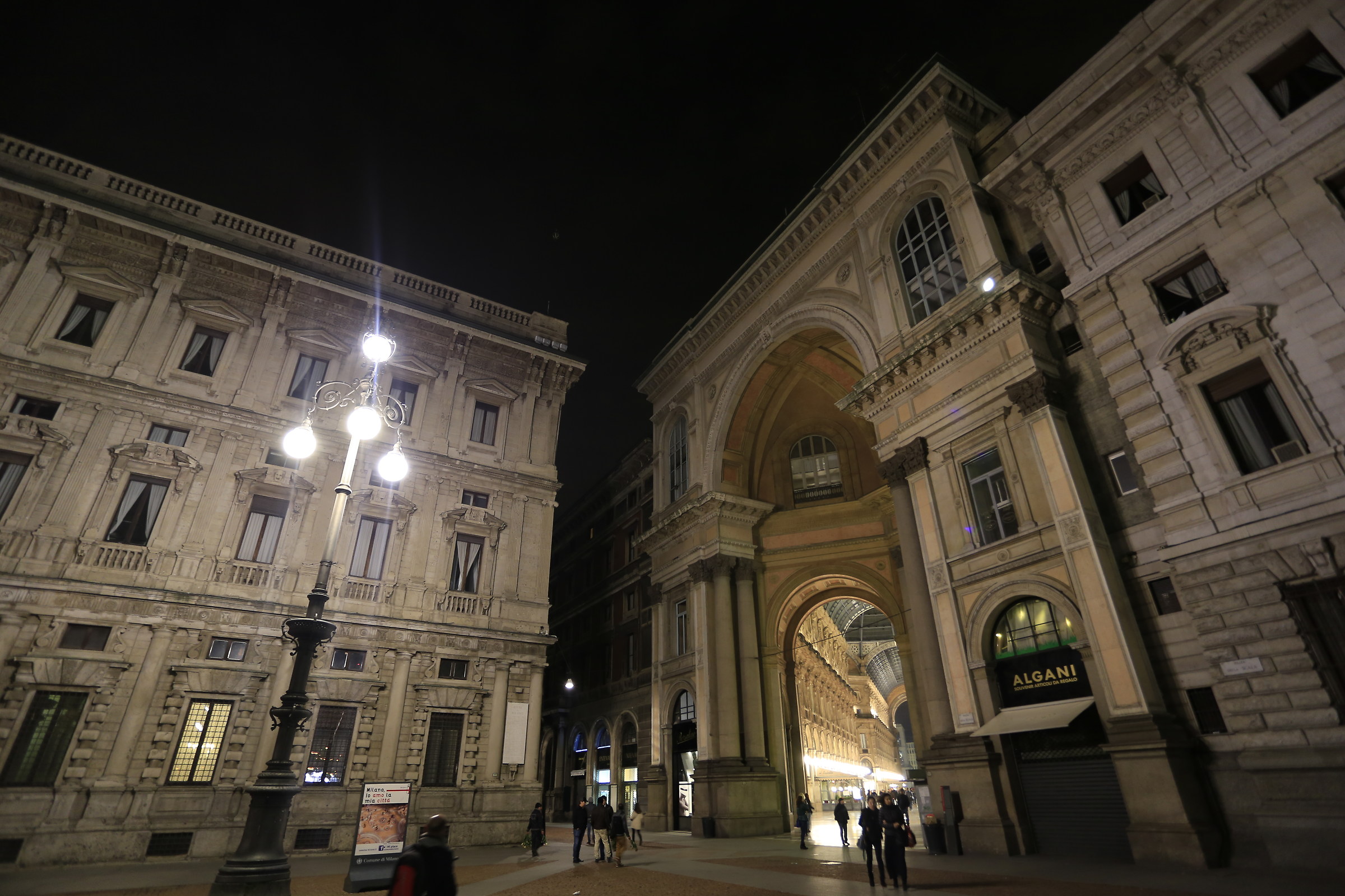 Milan at night