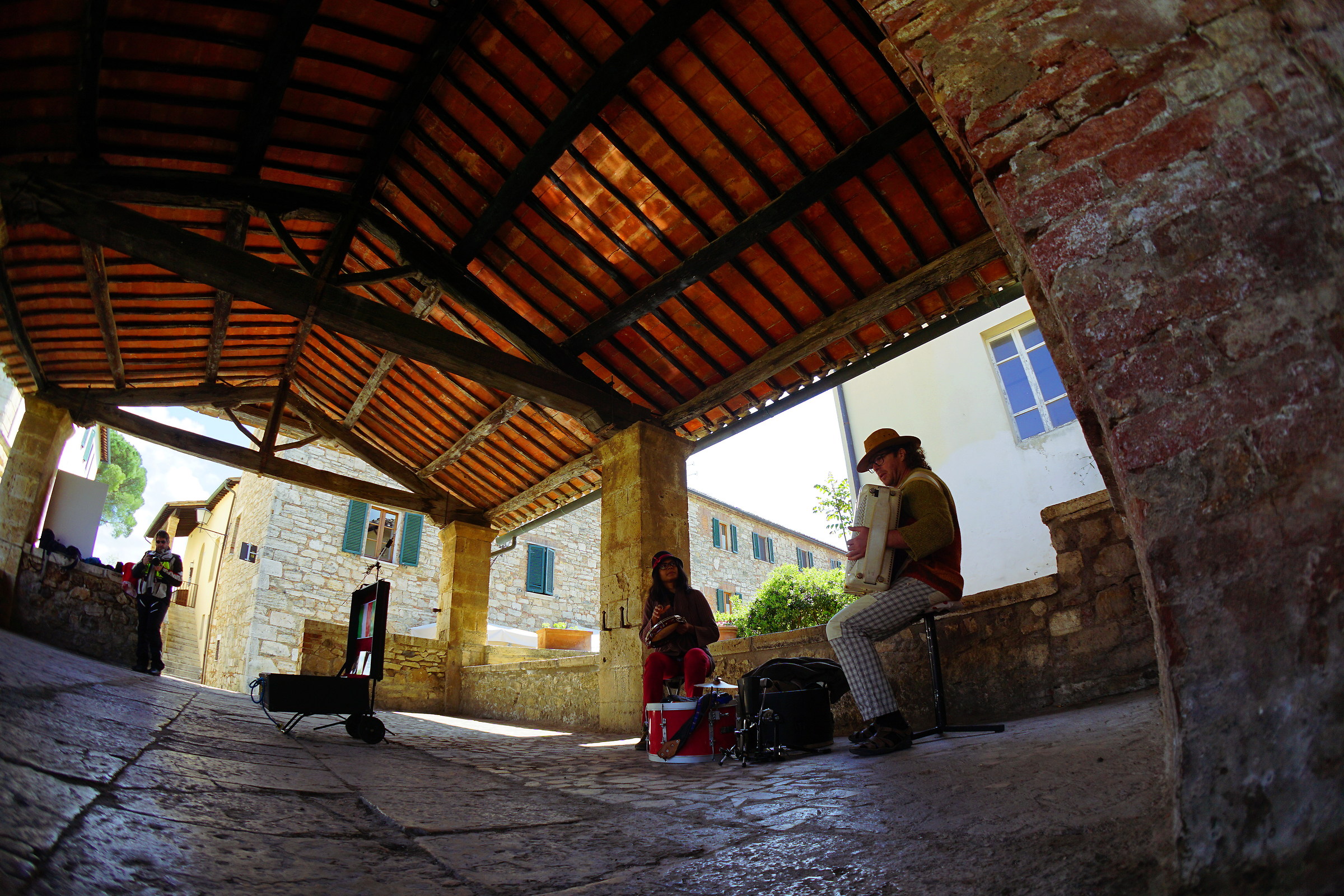 between the two musicians on the third enjoys