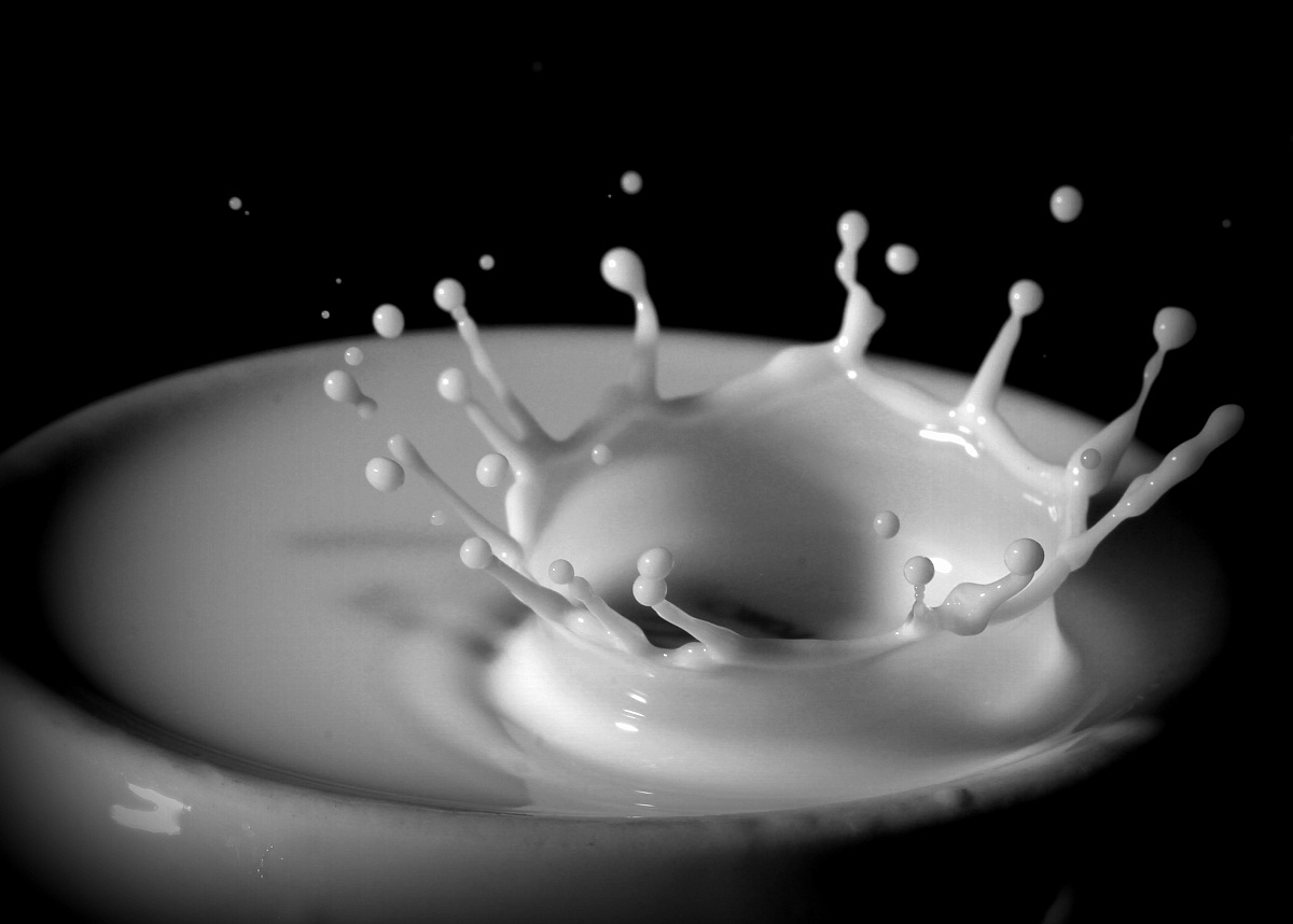splash of milk