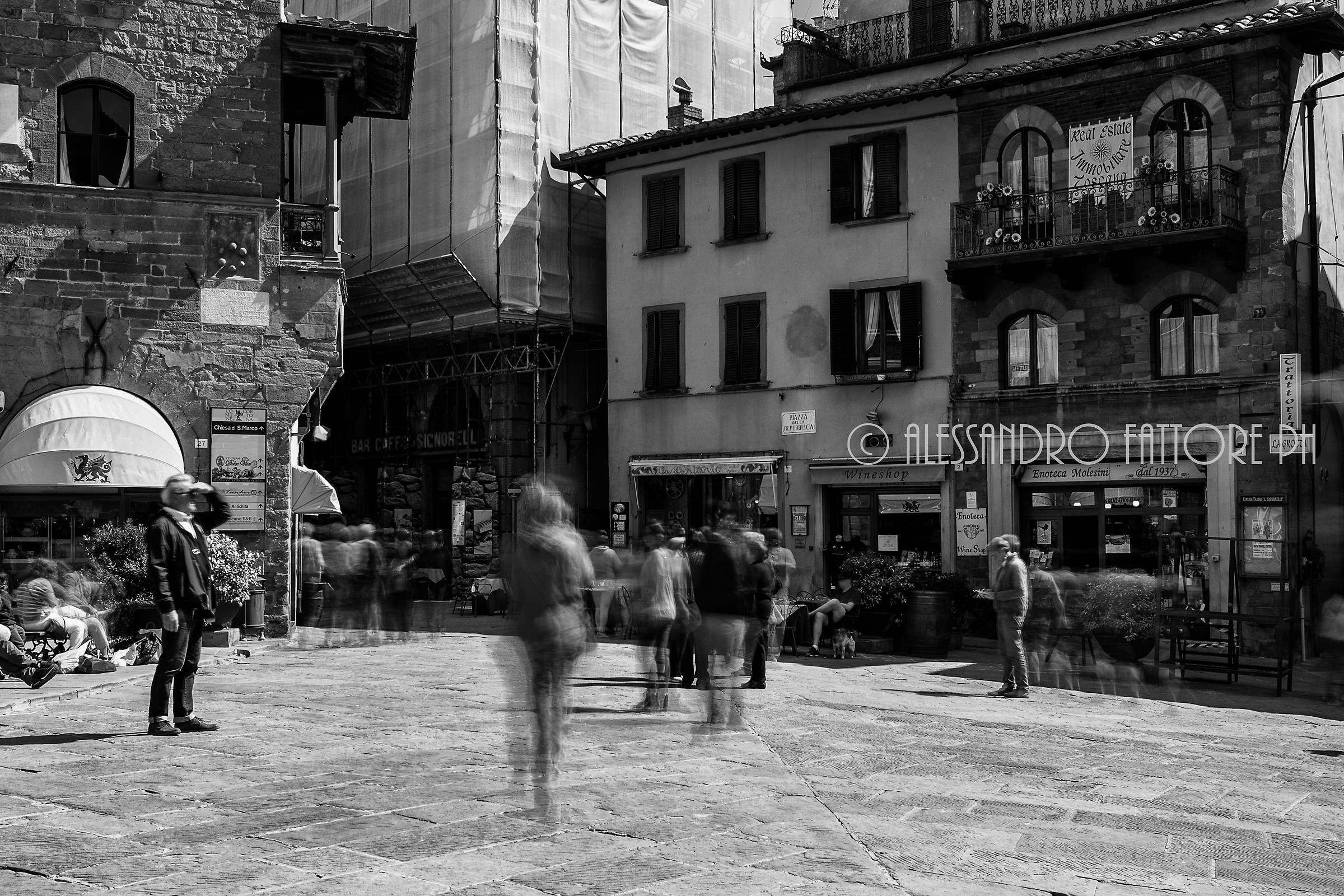 There is movement in the square