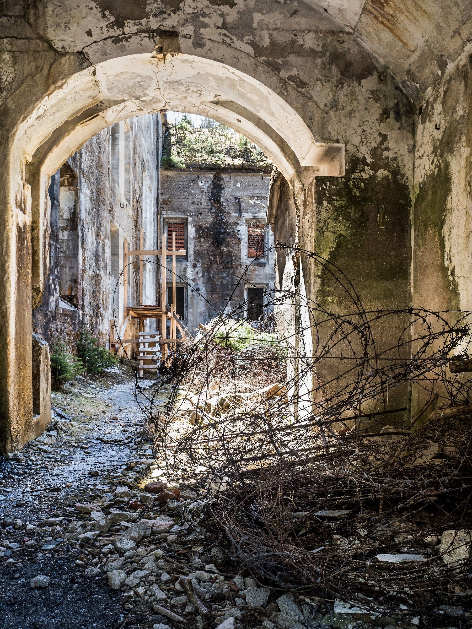 Entrance to the Landro Fort (Dobbiaco)