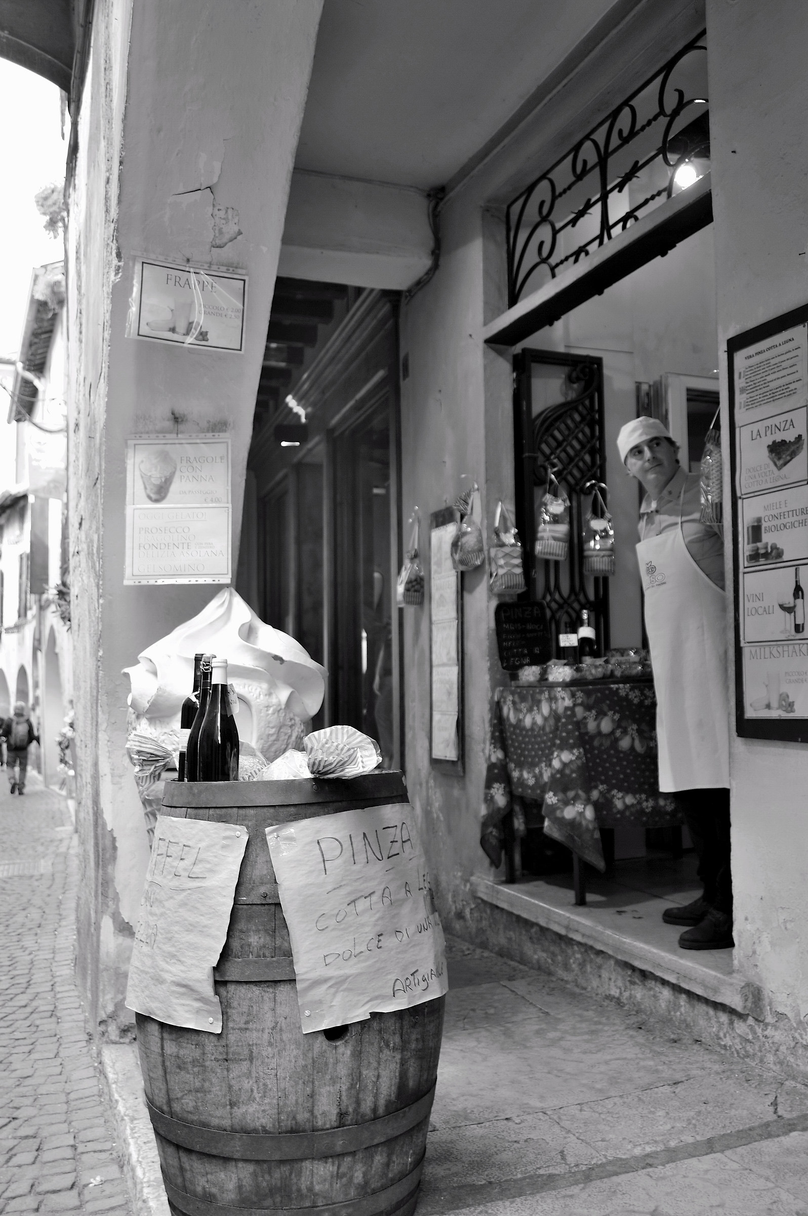 Waiting for customers