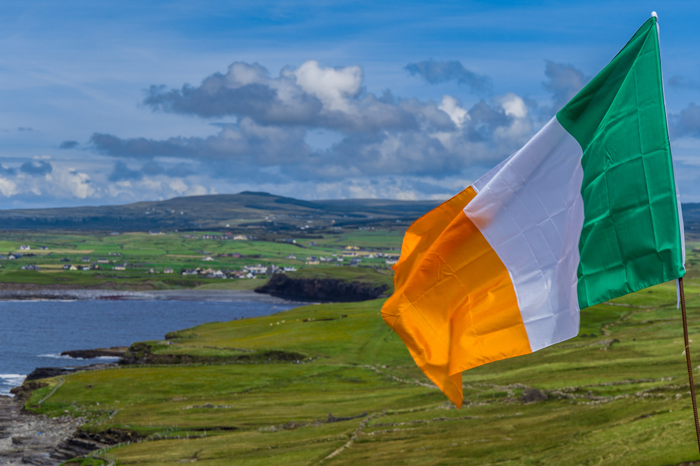 Green, White and Orange