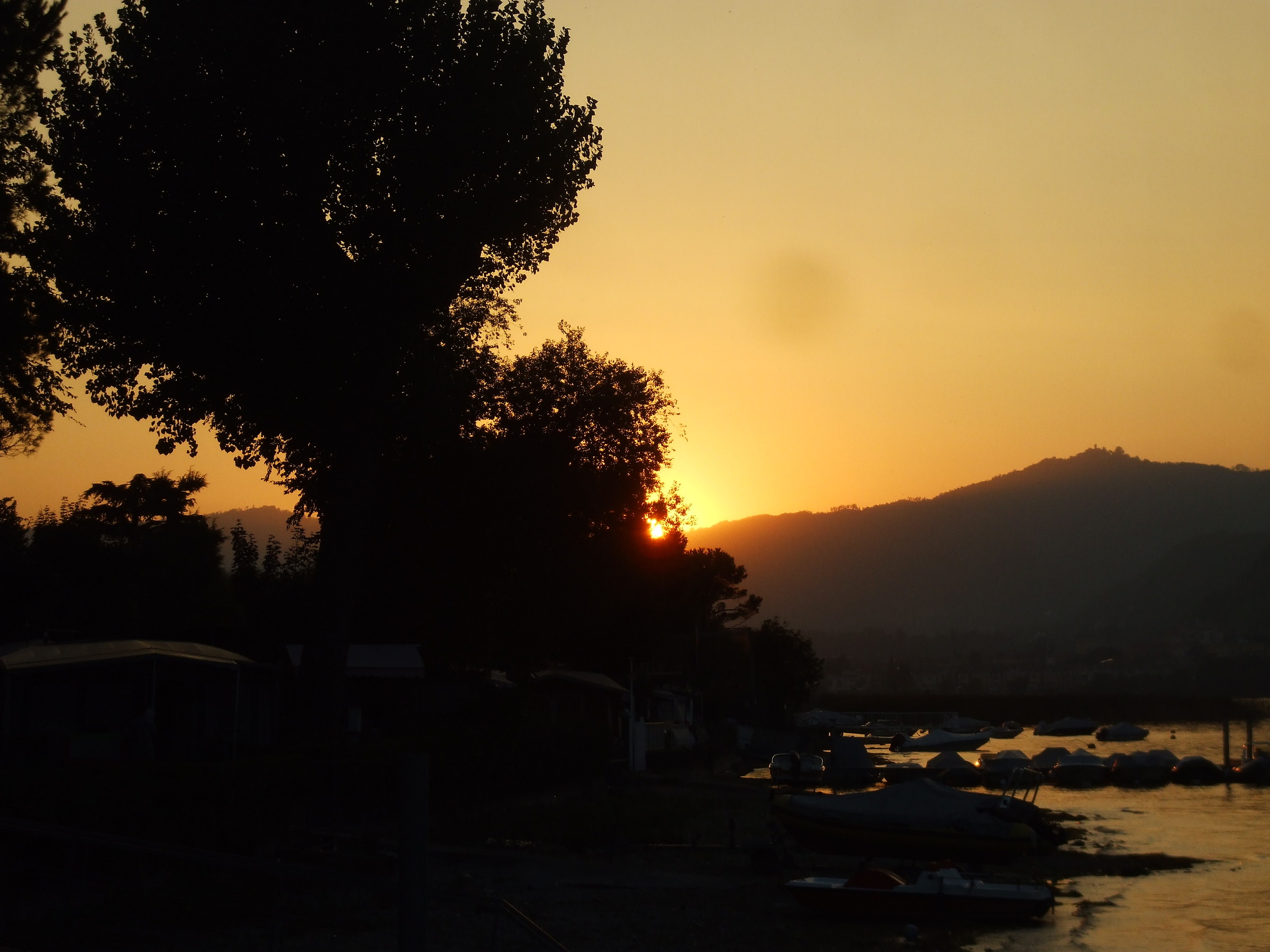 Tramonto al lago Iseo