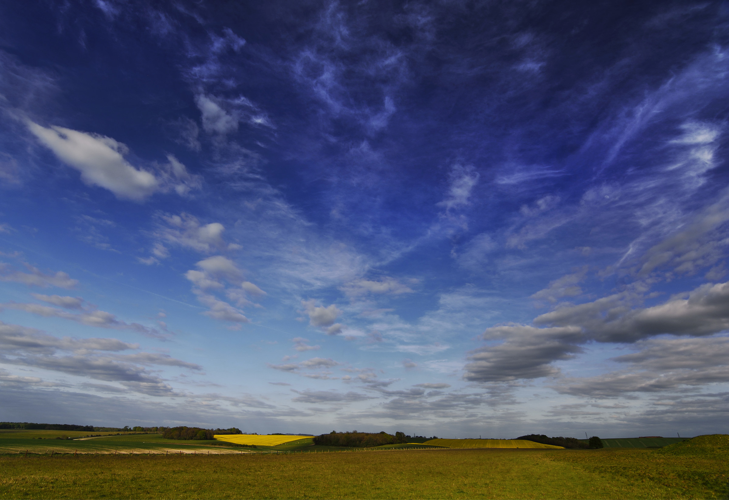 England's Big Skies over Ancient Landscapes