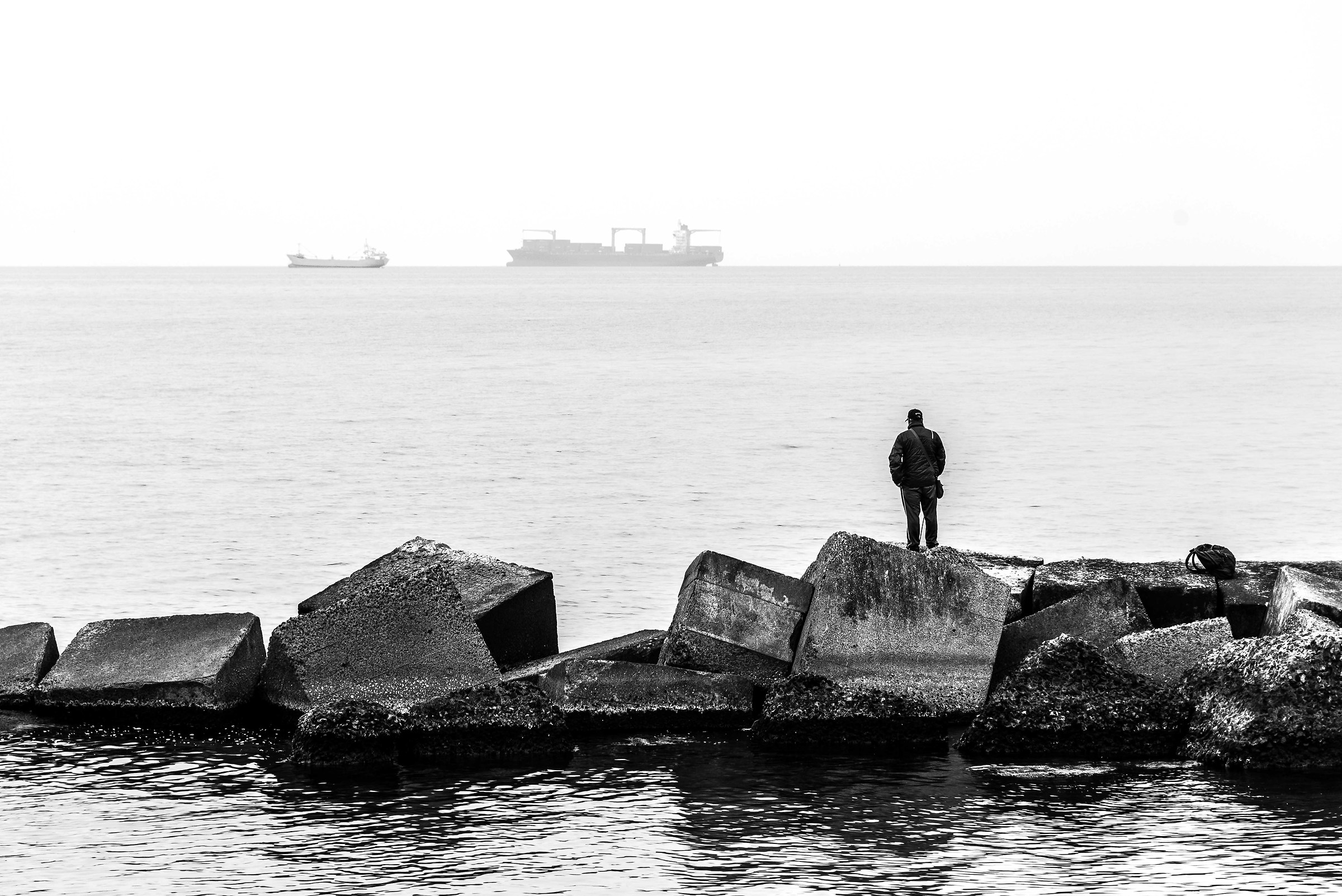 The traveler on the sea