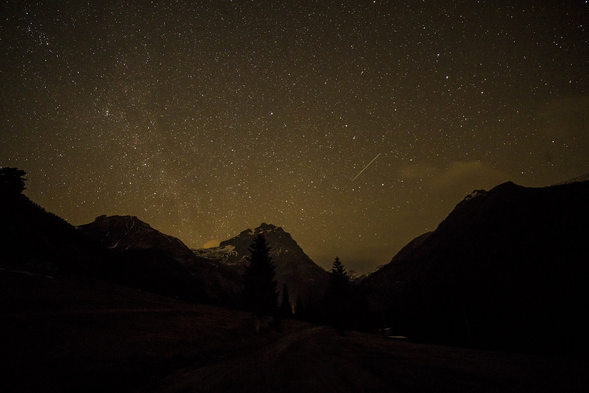 Stars in the mountains