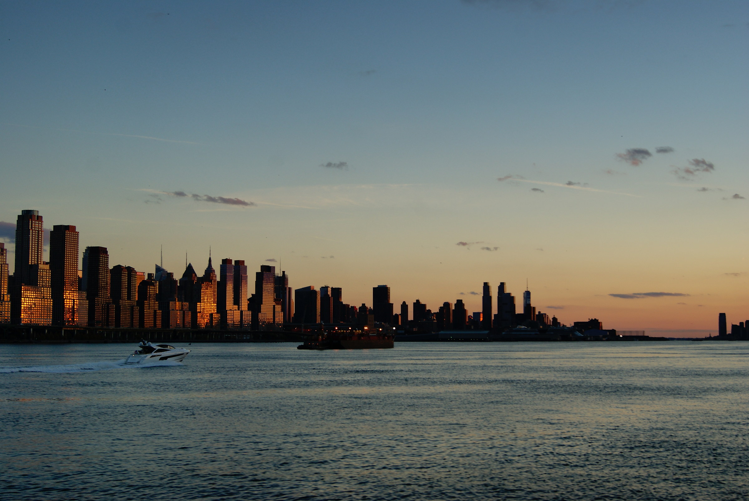 Tramonto visto dall'Hudson River