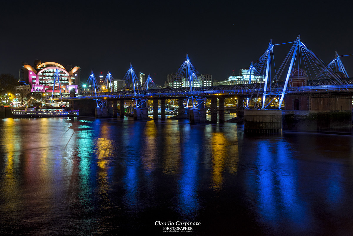 Hungerford Bridge and Golden Jubilee Bridges - London