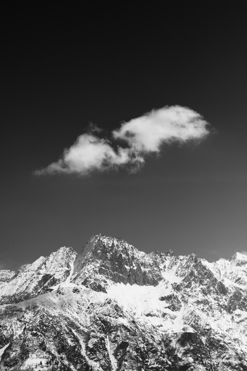Mountains in B / W