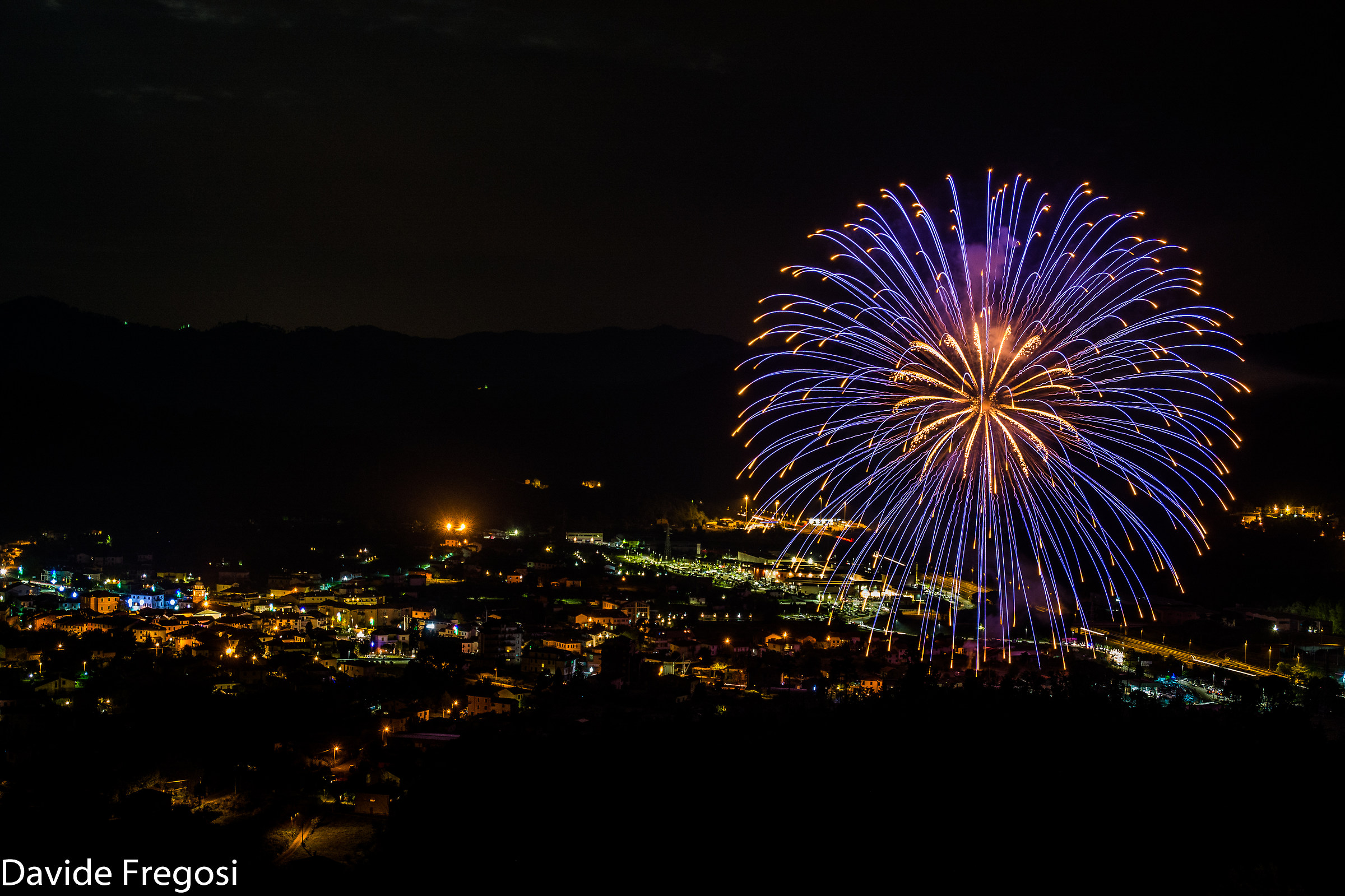Fireworks festive patron sainted feast