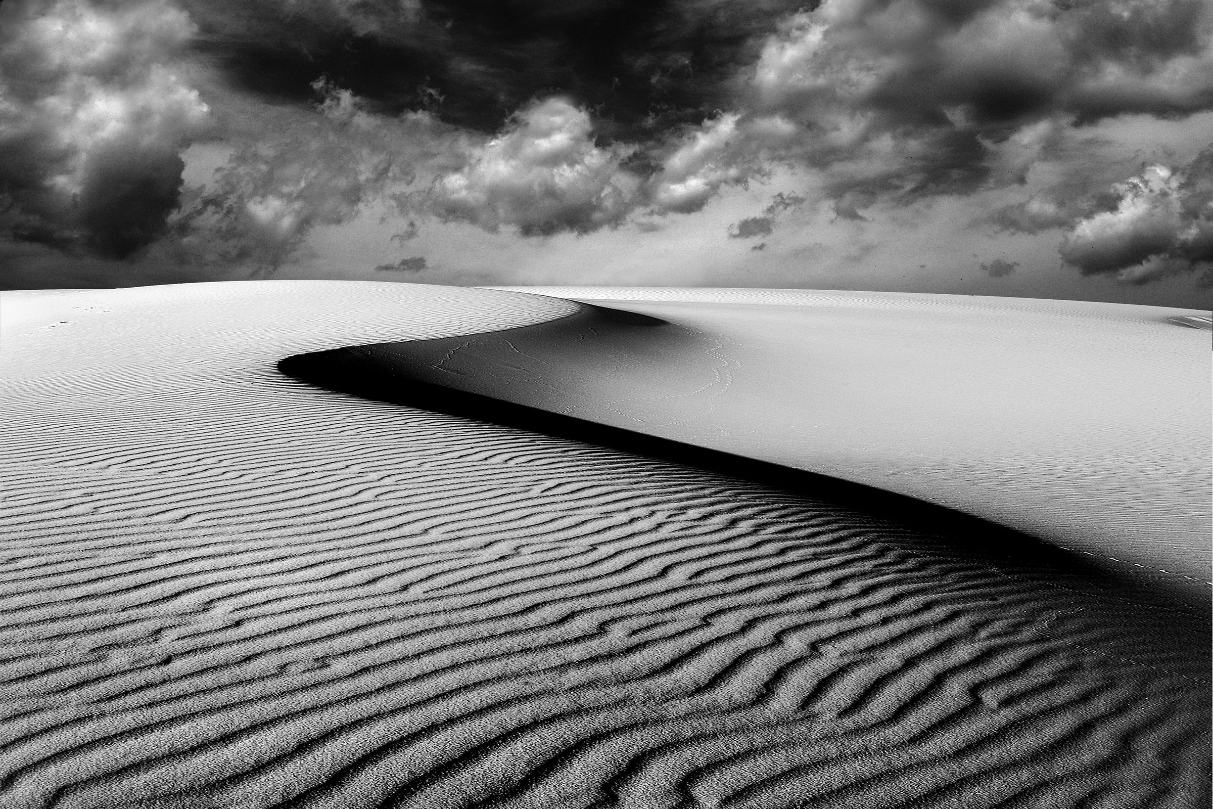 white sands