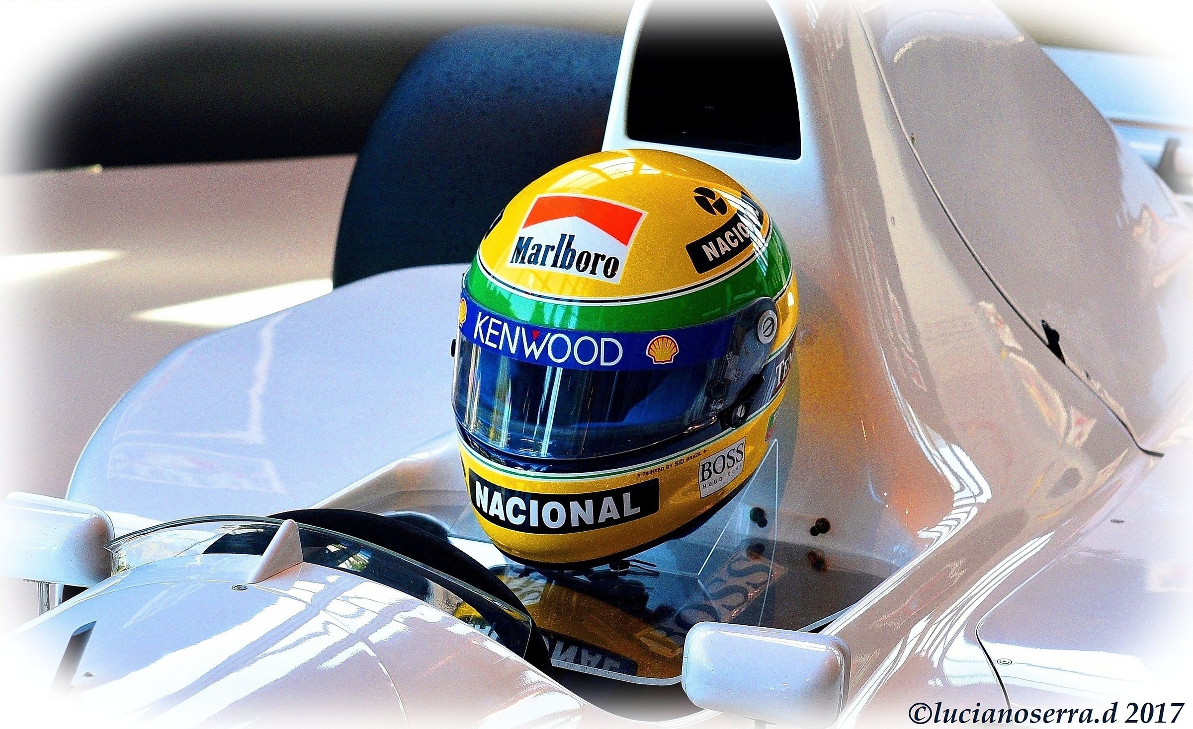The Ayrton Senna da Silva helmet